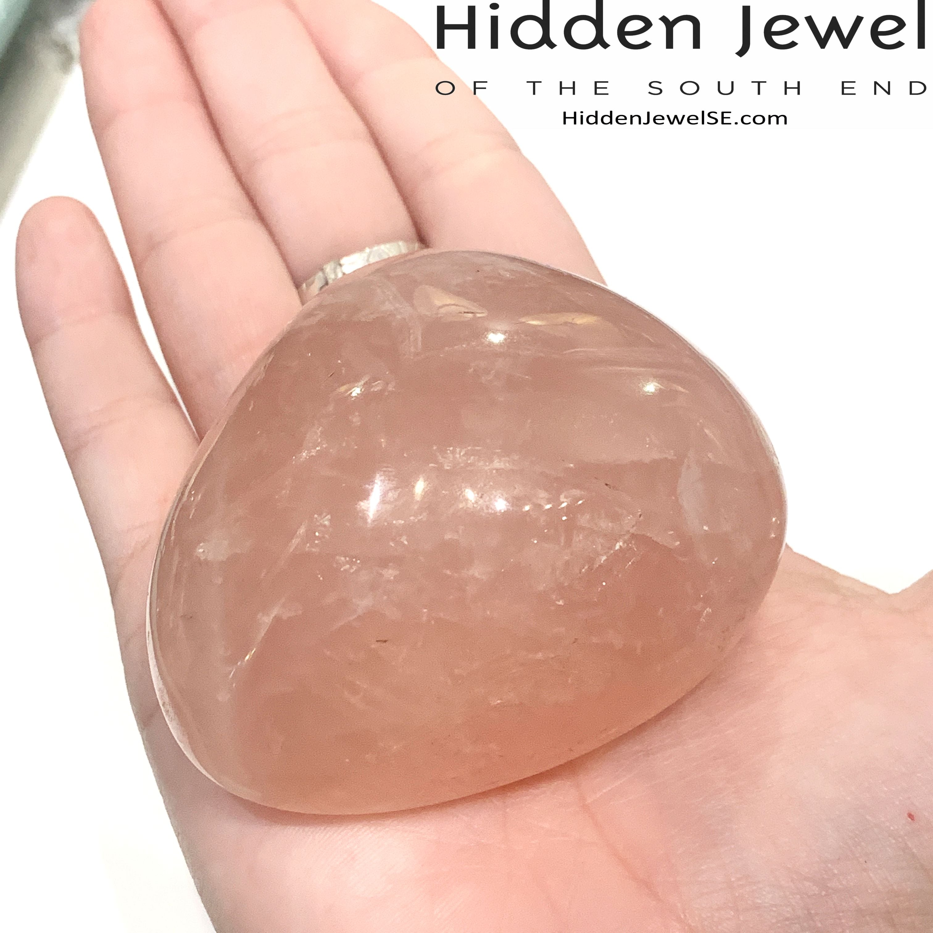 Rose Quartz  Palm Gemstone