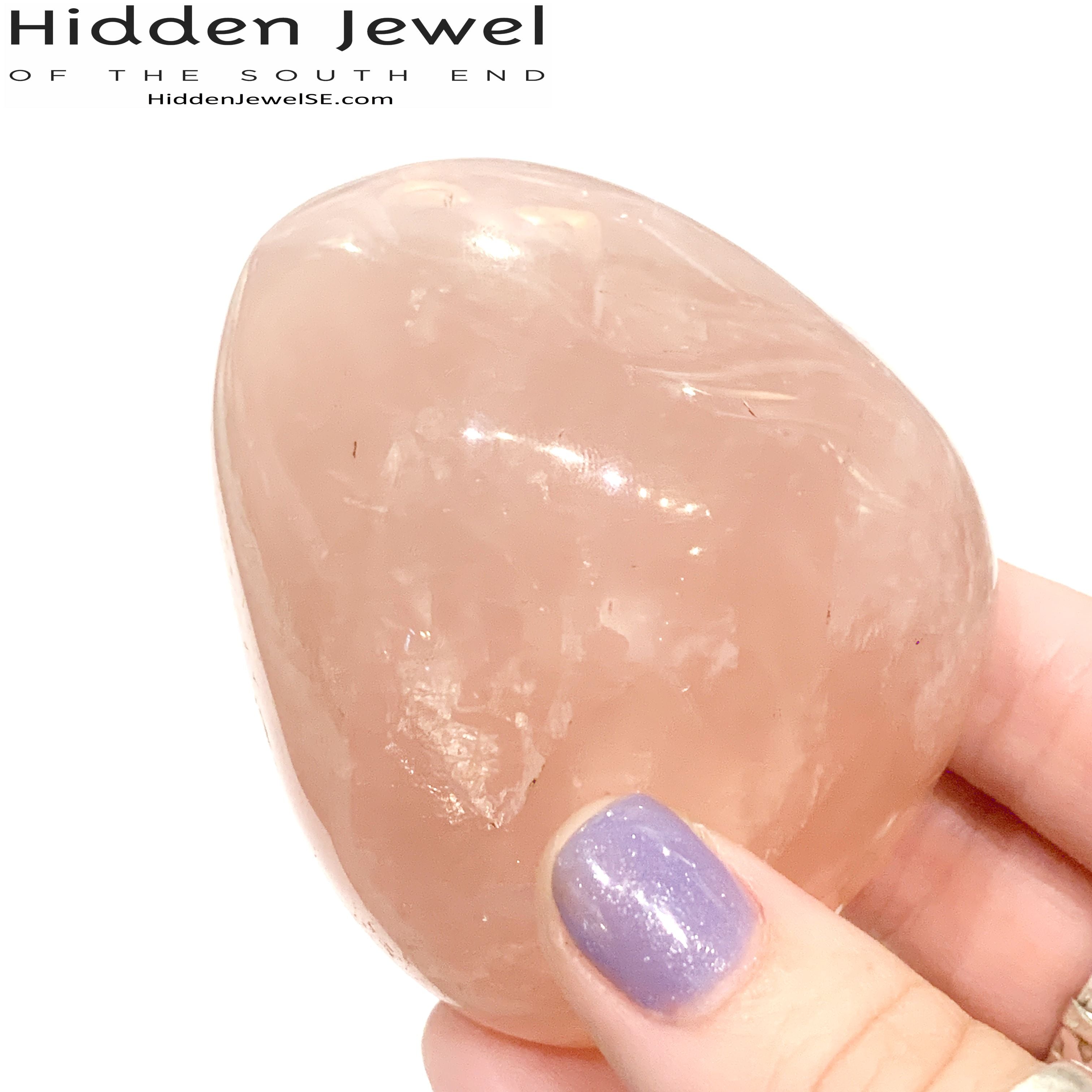 Rose Quartz  Palm Gemstone
