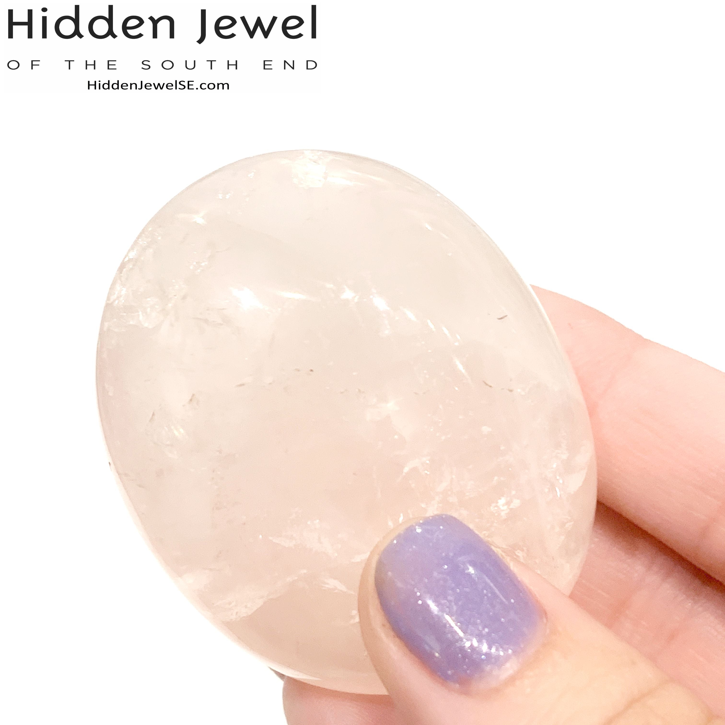 Rose Quartz  Palm Gemstone