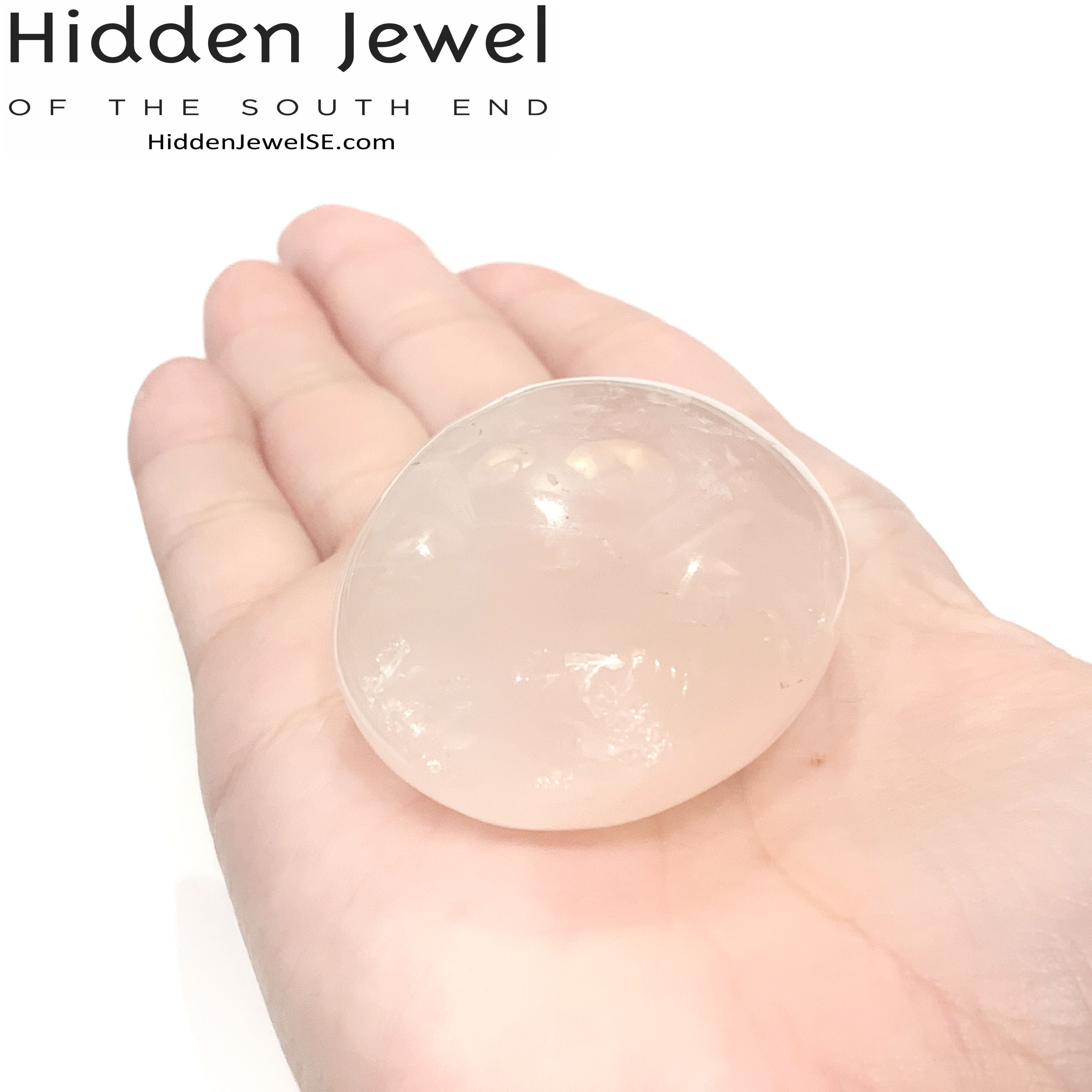 Rose Quartz  Palm Gemstone