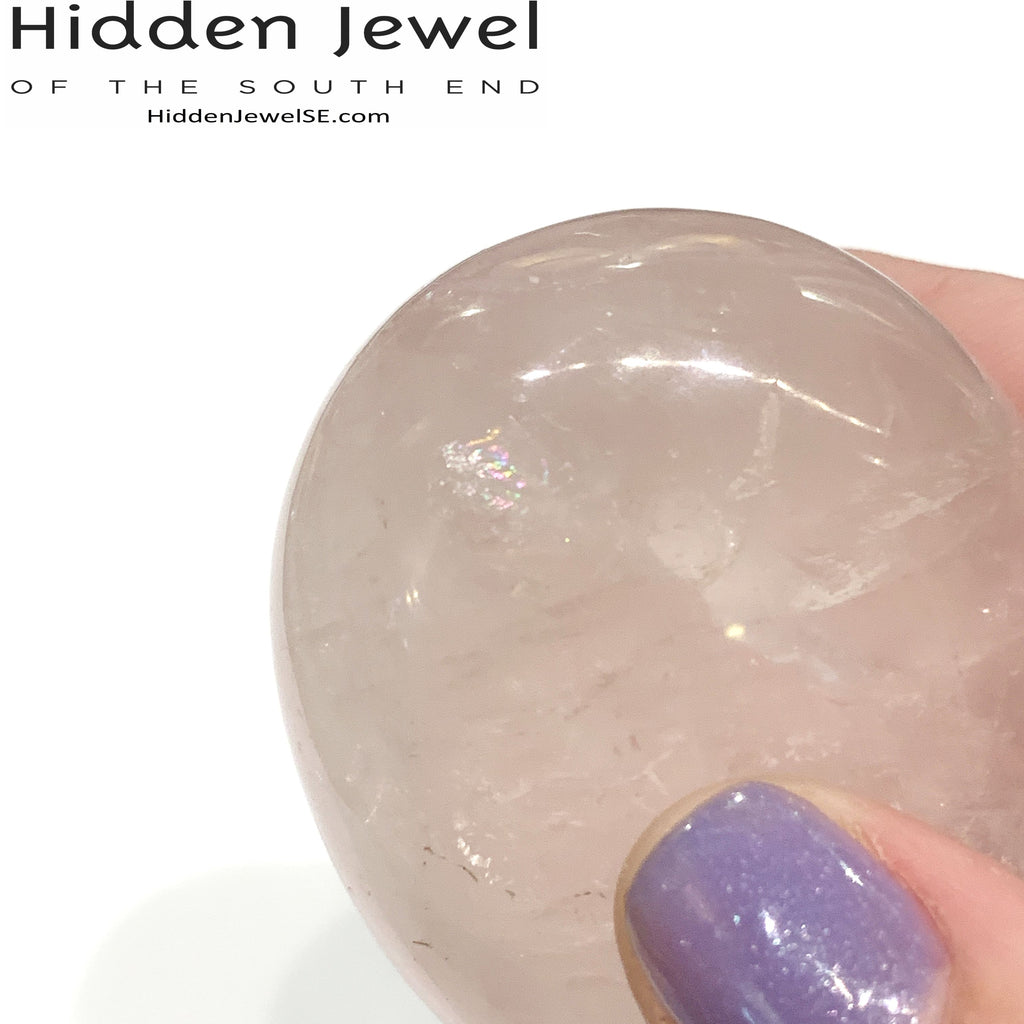 Rose Quartz  Palm Gemstone