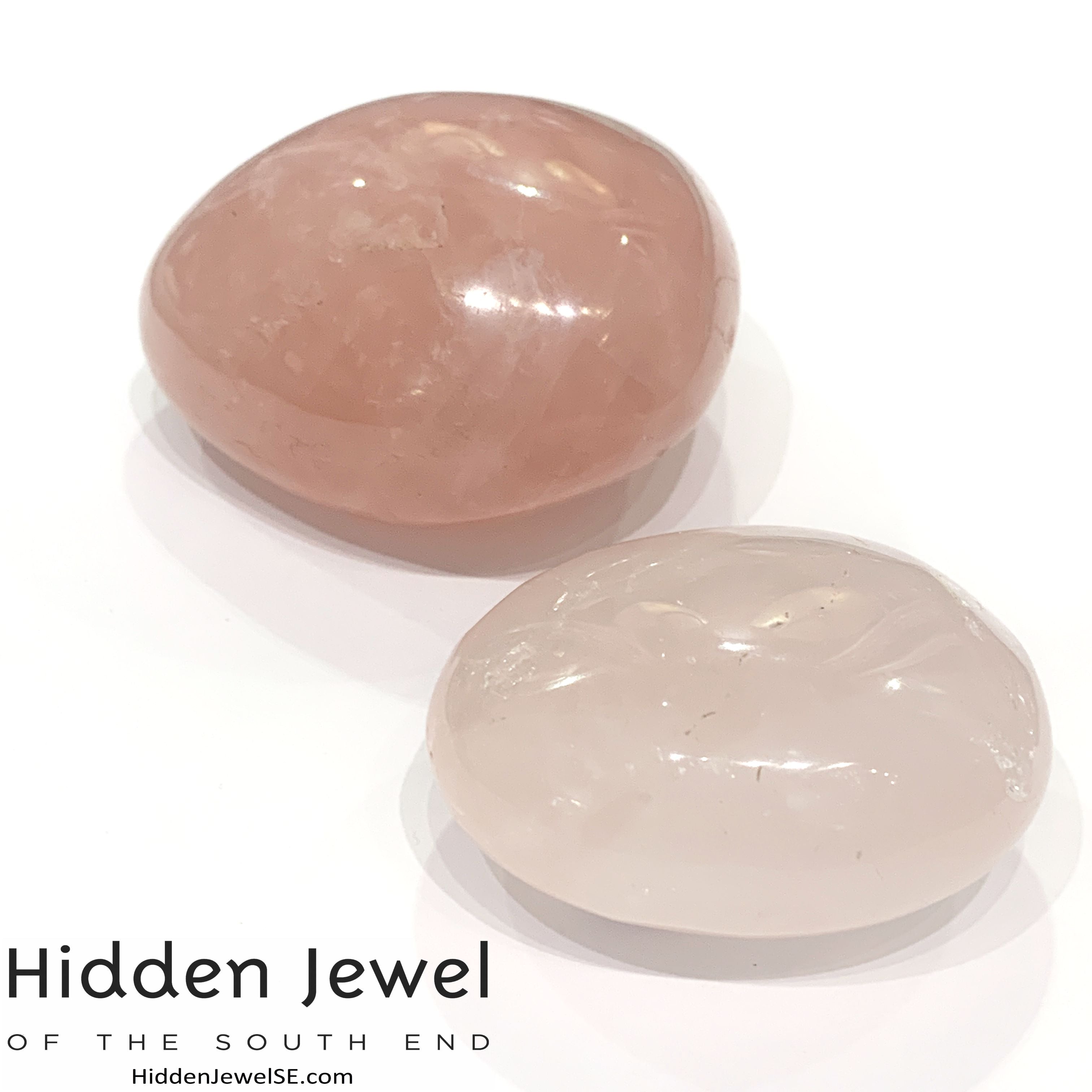 Rose Quartz  Palm Gemstone
