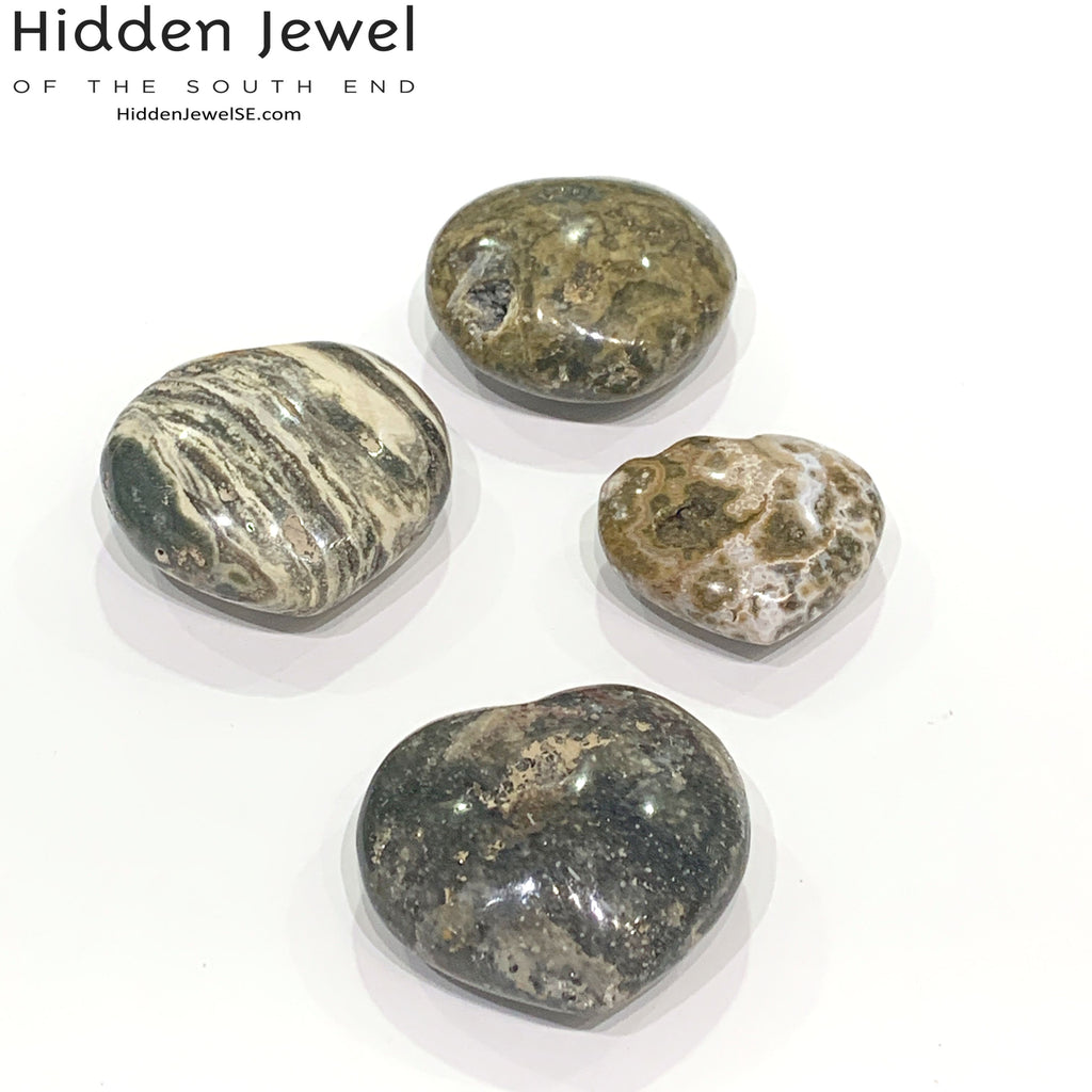 Ocean Jasper Gemstone hearts