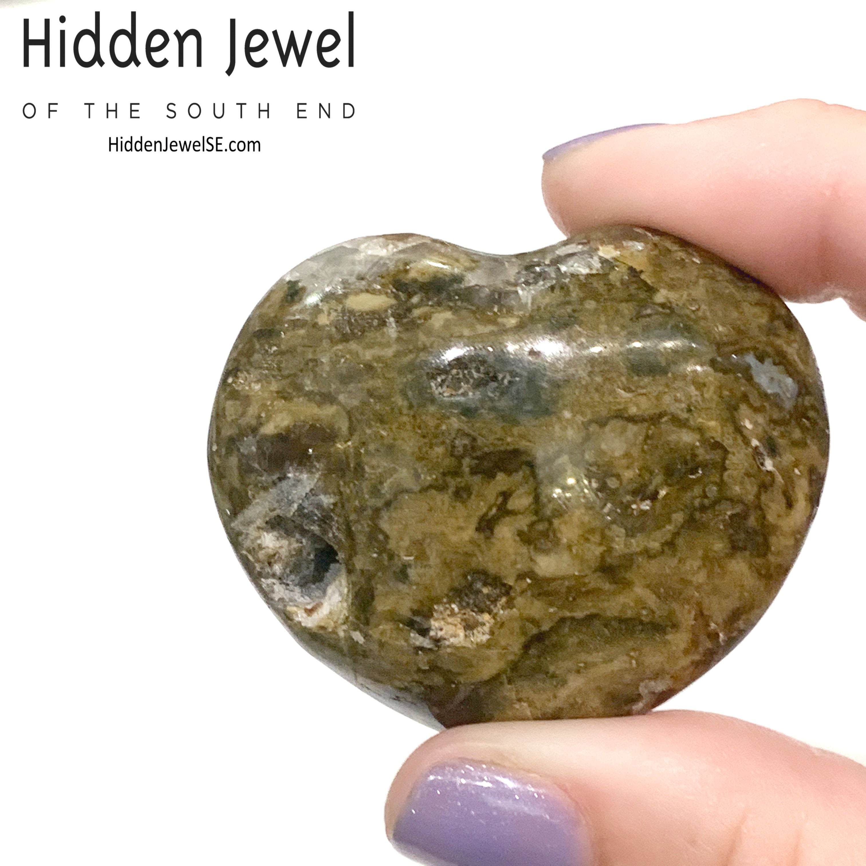 Ocean Jasper Gemstone hearts