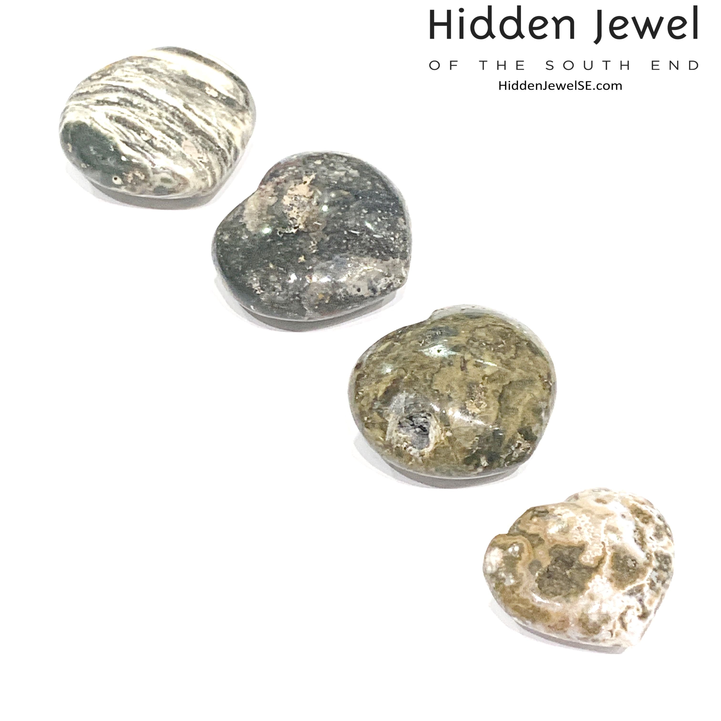 Ocean Jasper Gemstone hearts