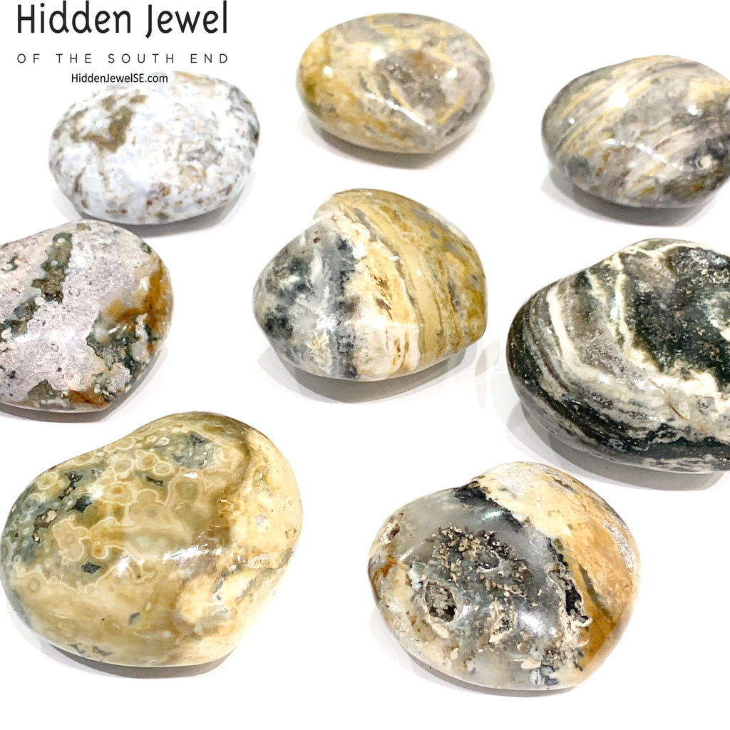 Ocean Jasper Gemstone hearts
