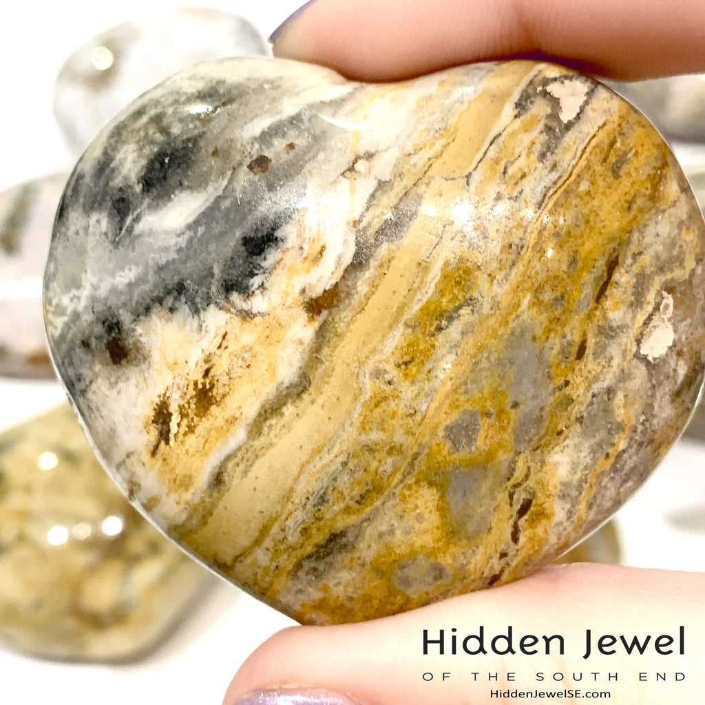 Ocean Jasper Gemstone hearts