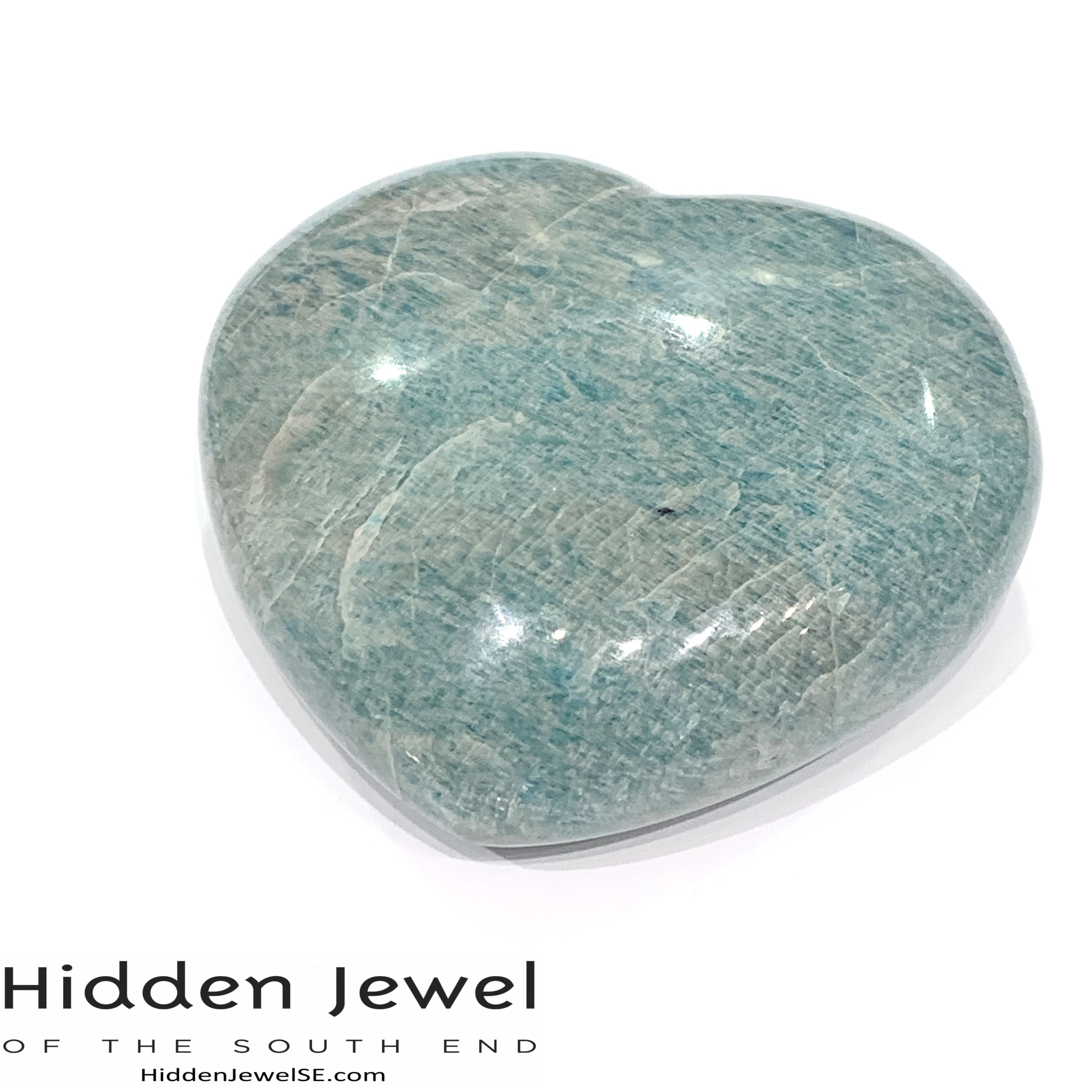 Amazonite gemstones hearts