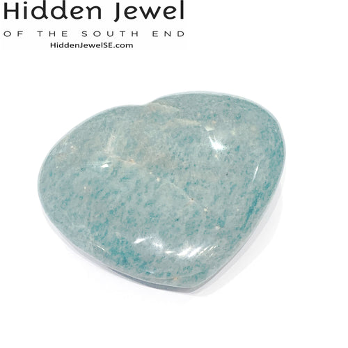 Amazonite gemstones hearts