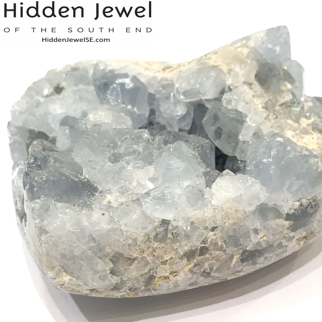 Celestite Gemstone hearts