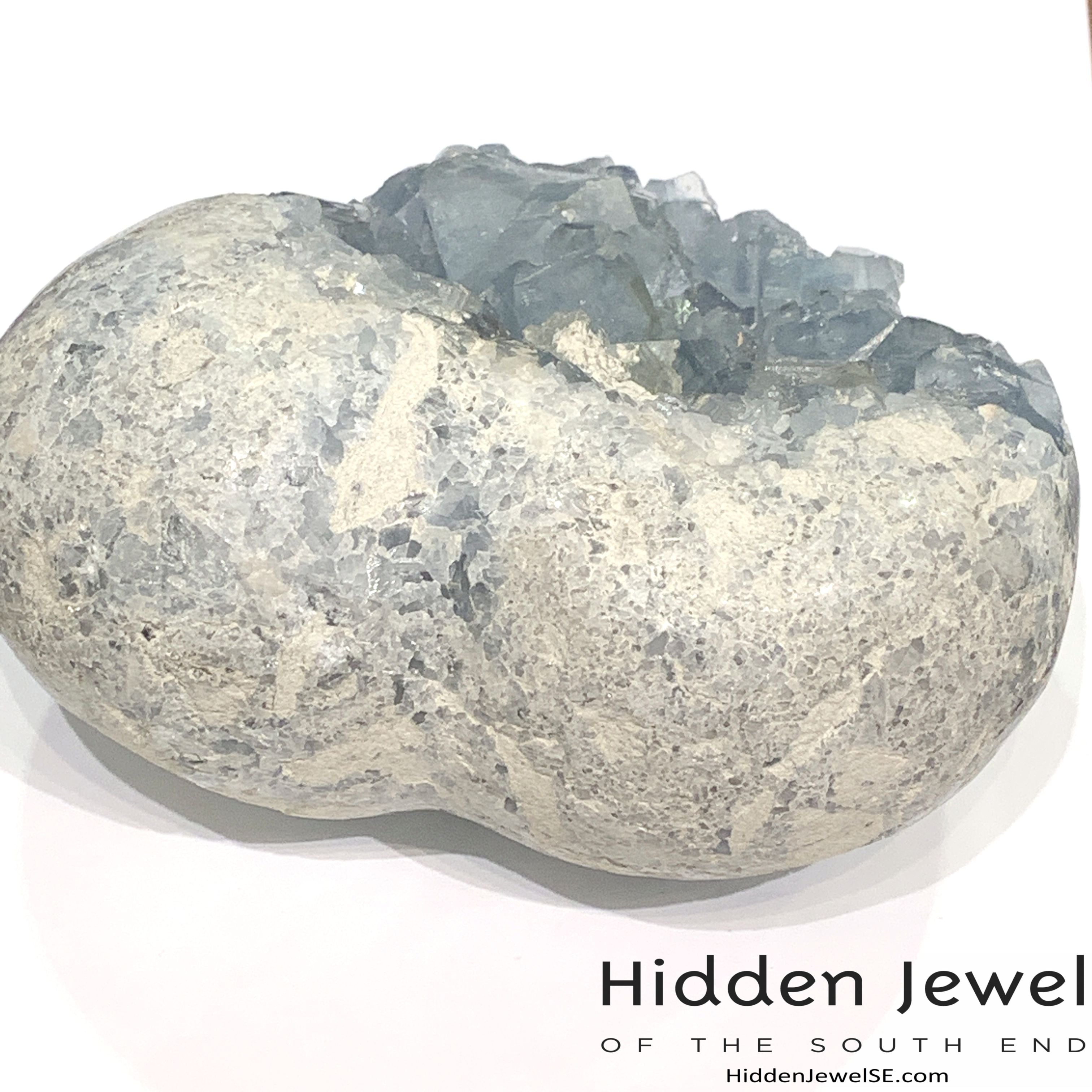Celestite Gemstone hearts