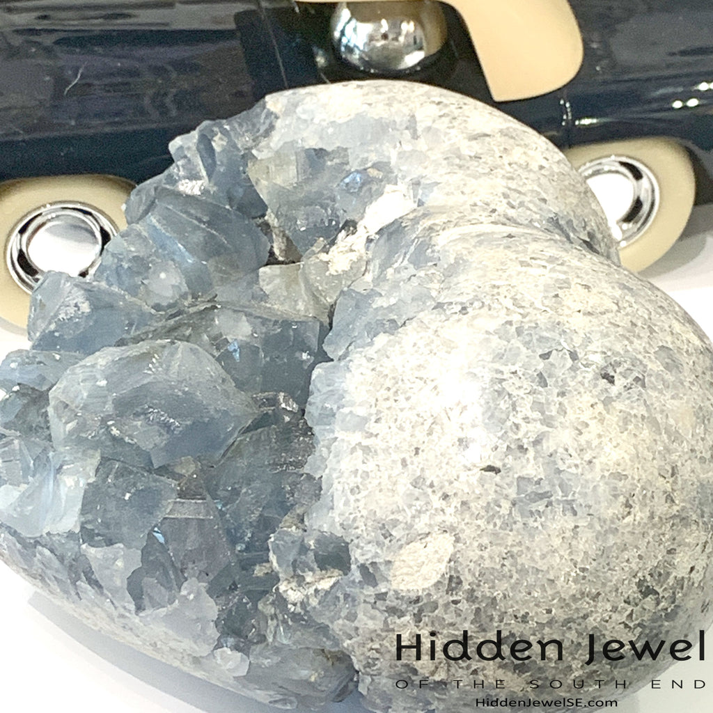 Celestite Gemstone hearts