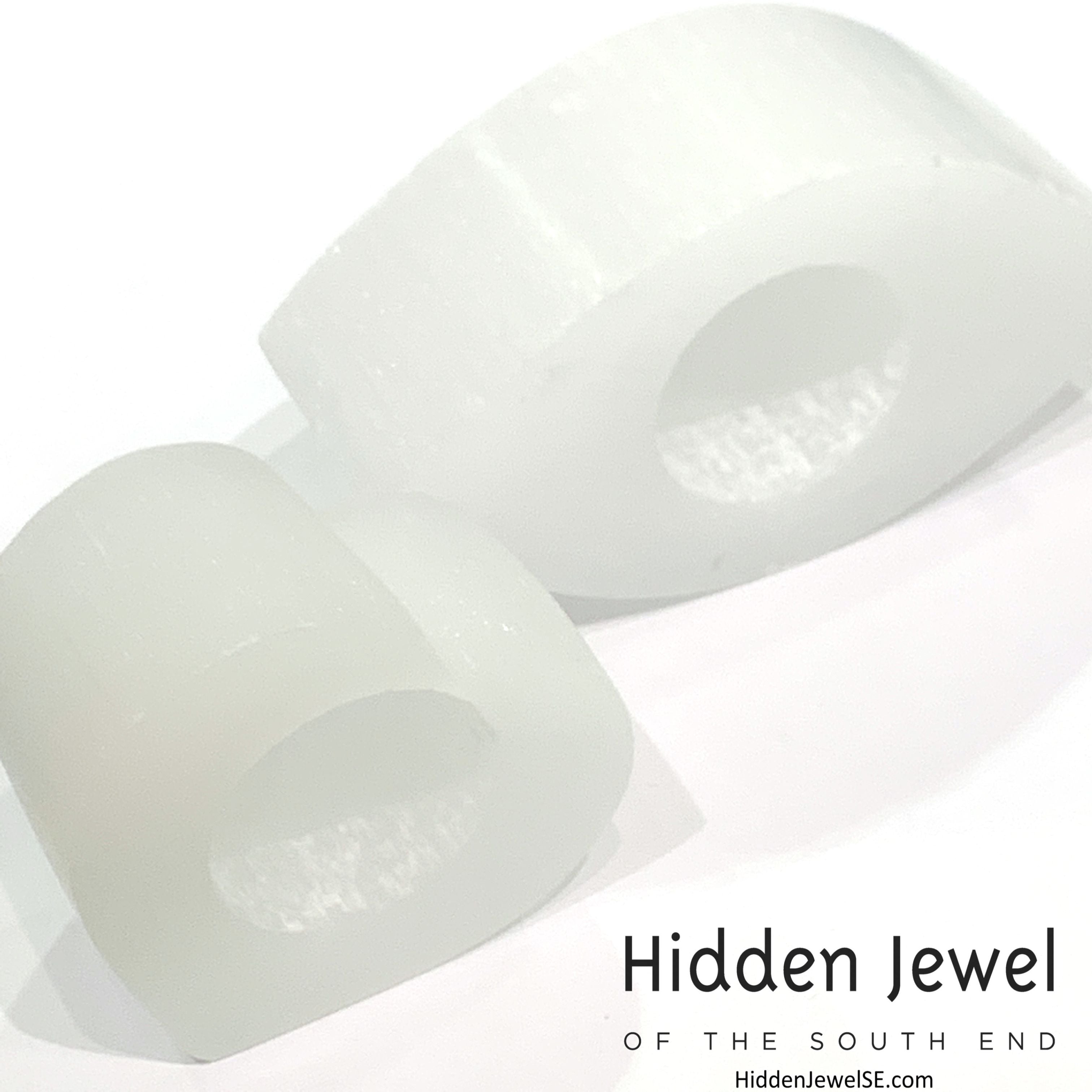 Selenite candle holder gemstone