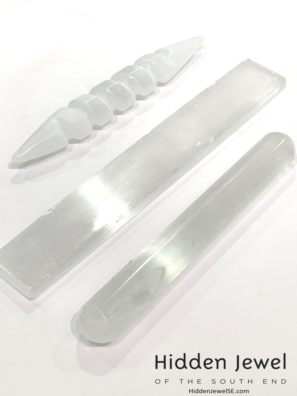 Selenite Gemstone wands