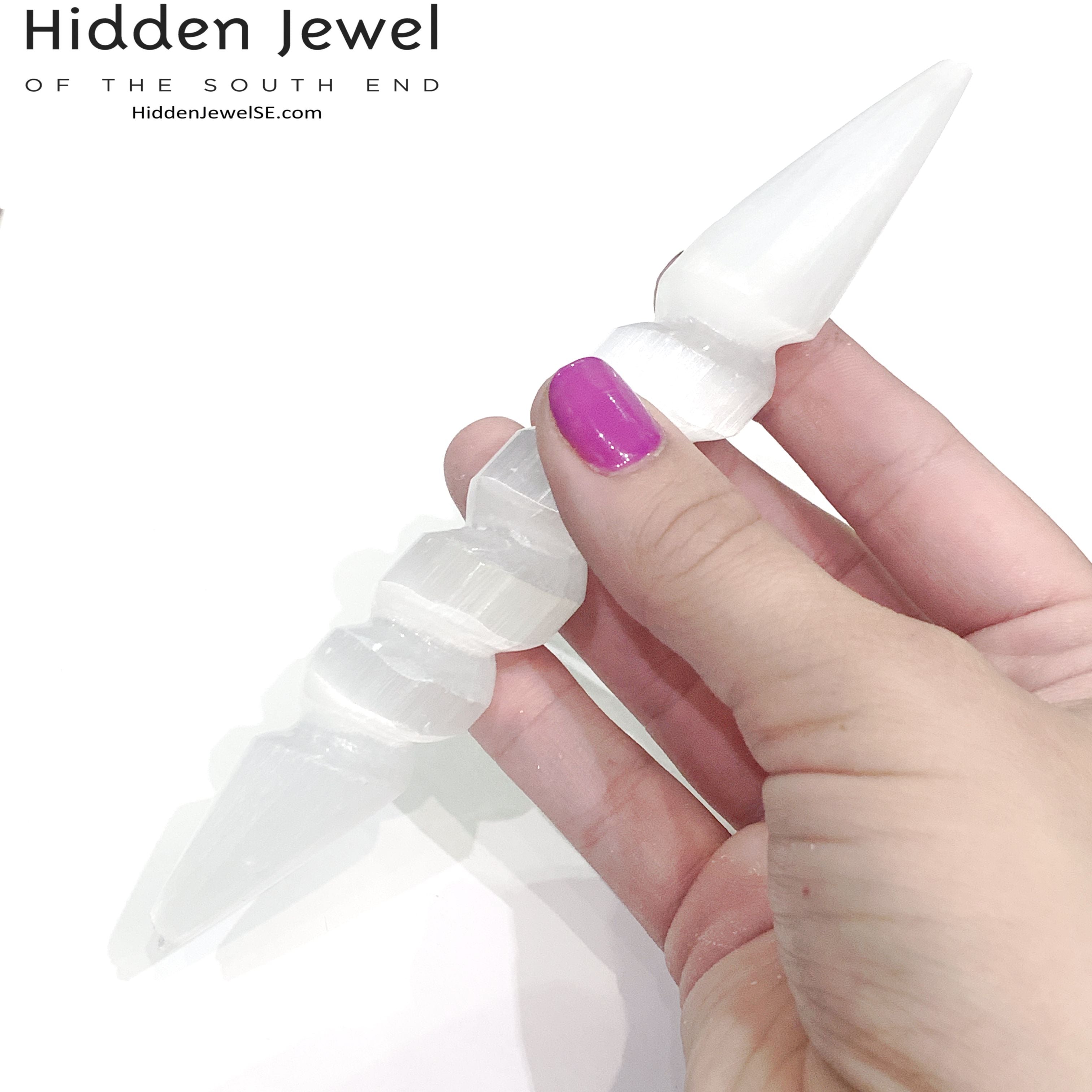 Selenite Gemstone wands