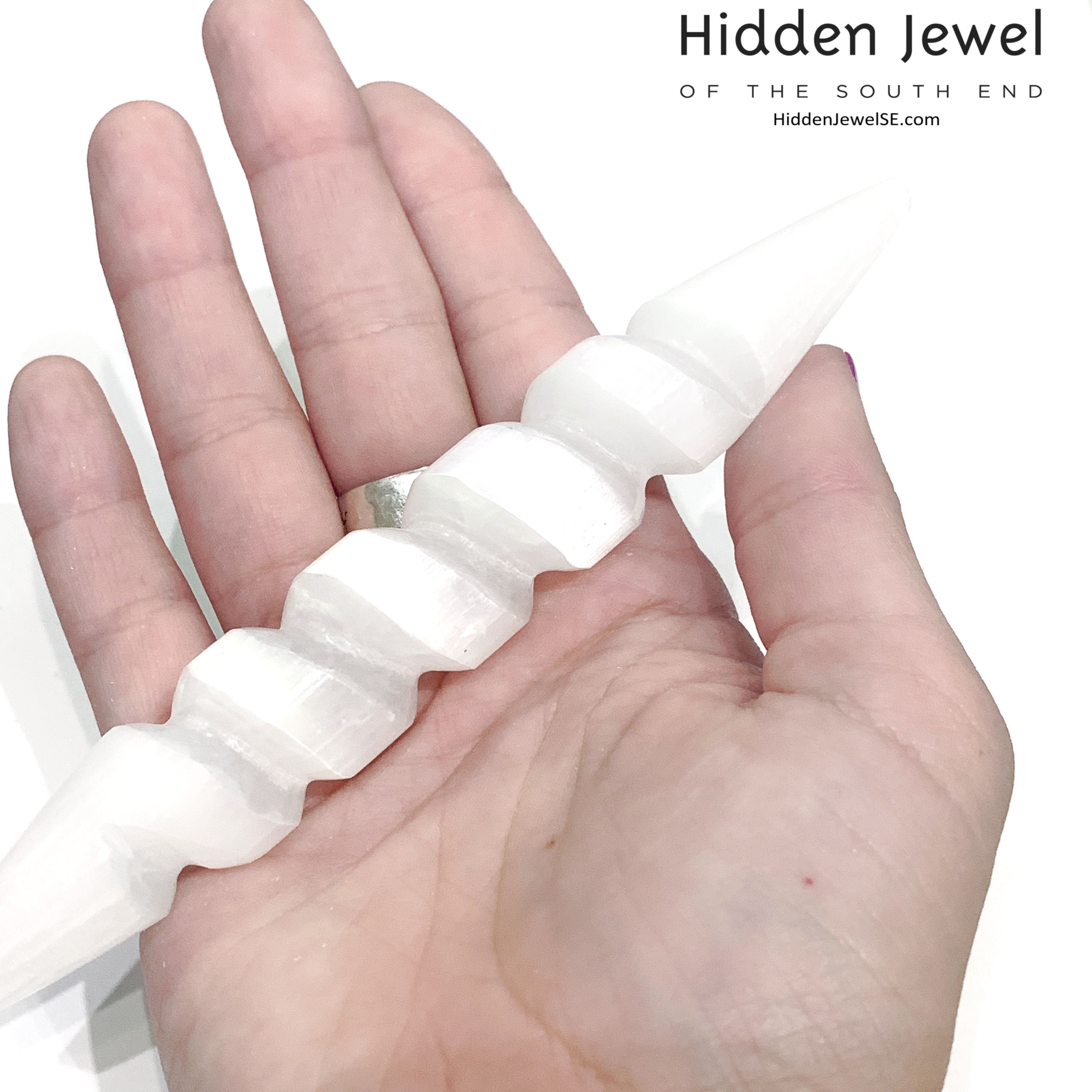 Selenite Gemstone wands