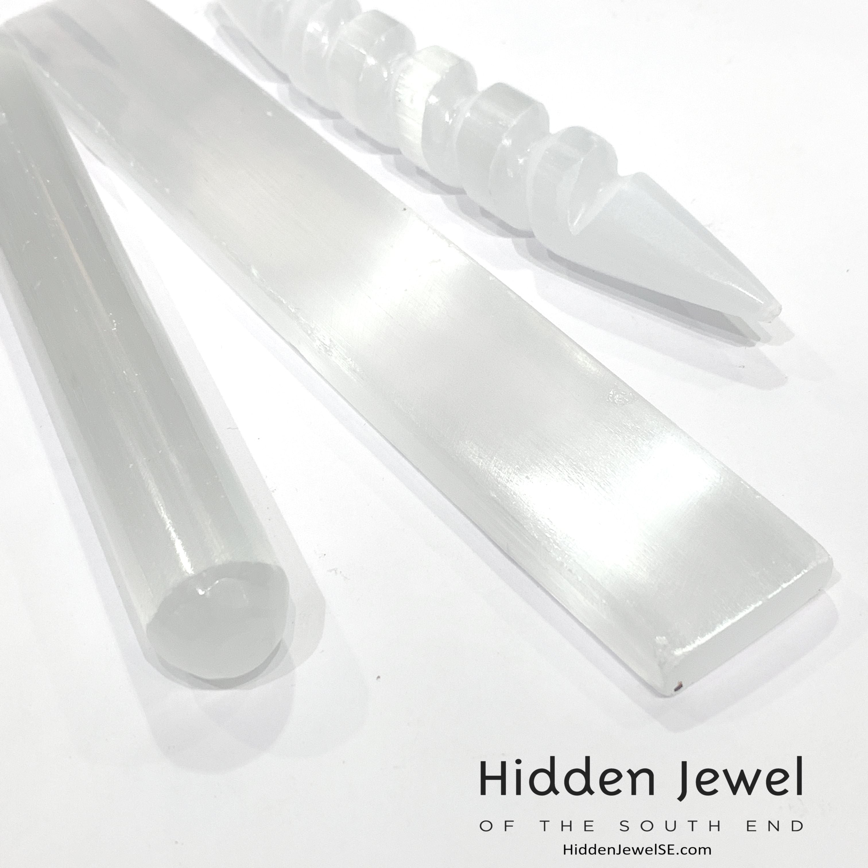 Selenite Gemstone wands