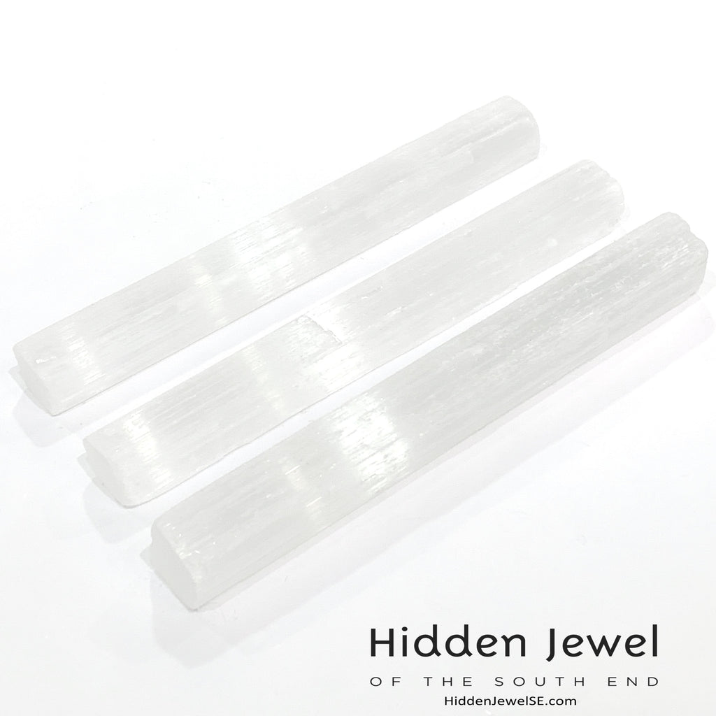 Selenite Raw Gemstone wand / log