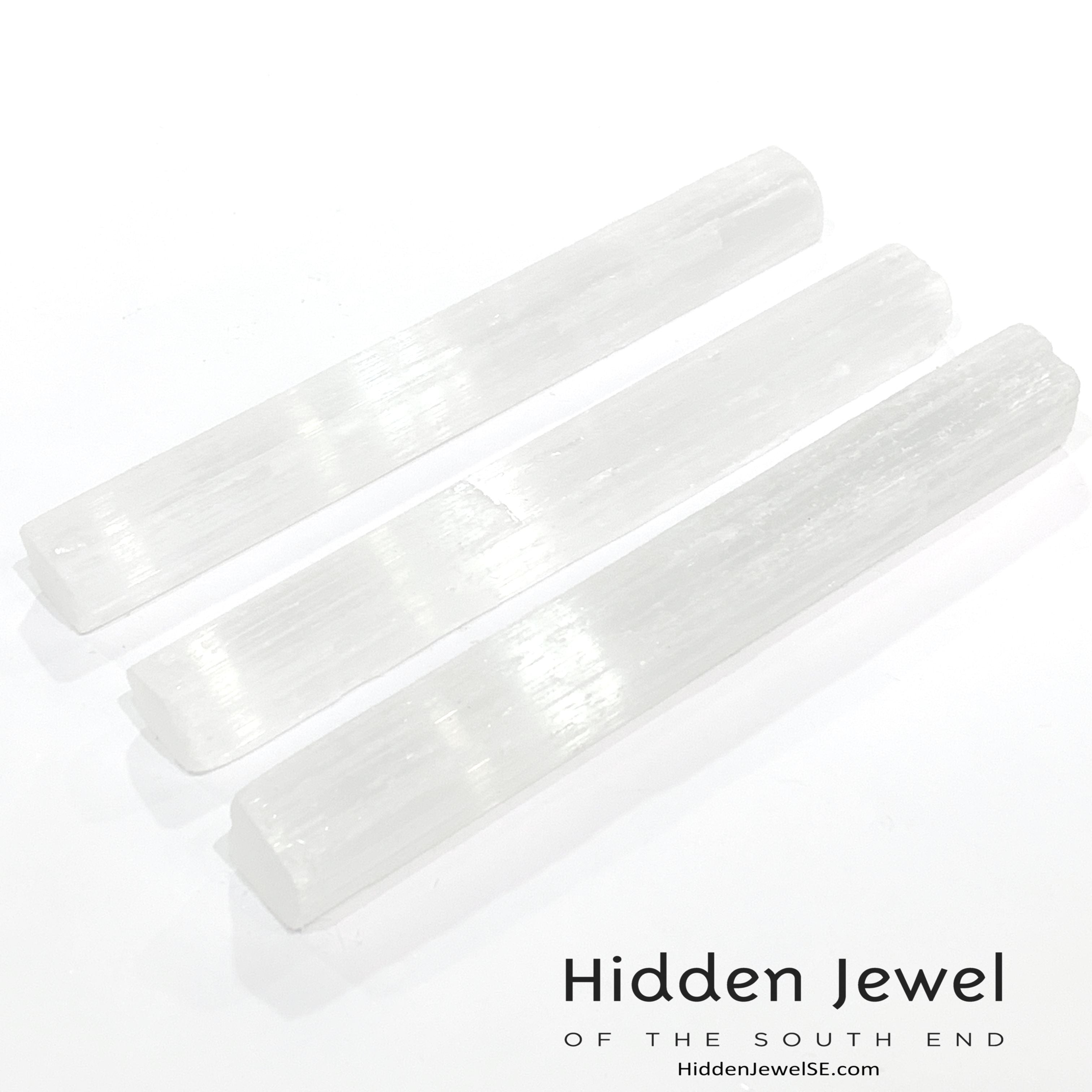 Selenite Raw Gemstone wand / log
