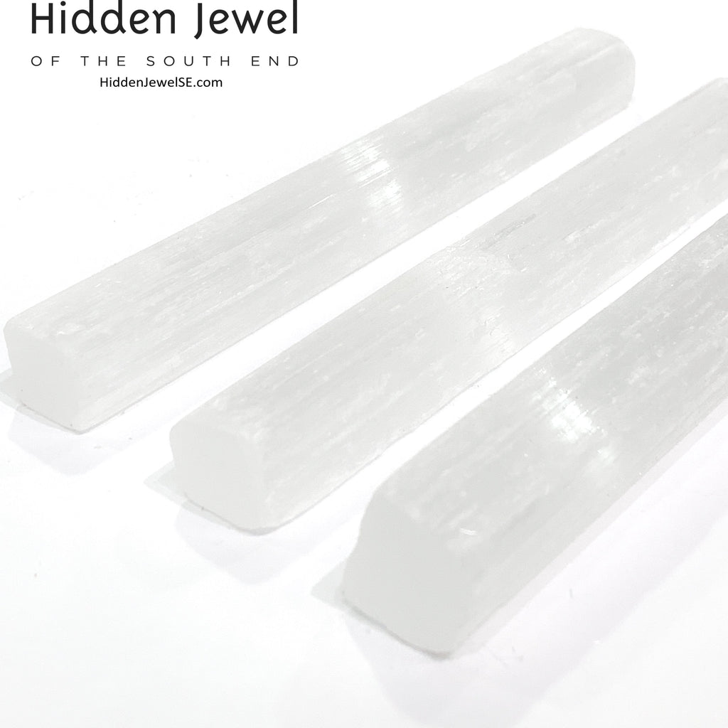 Selenite Raw Gemstone wand / log