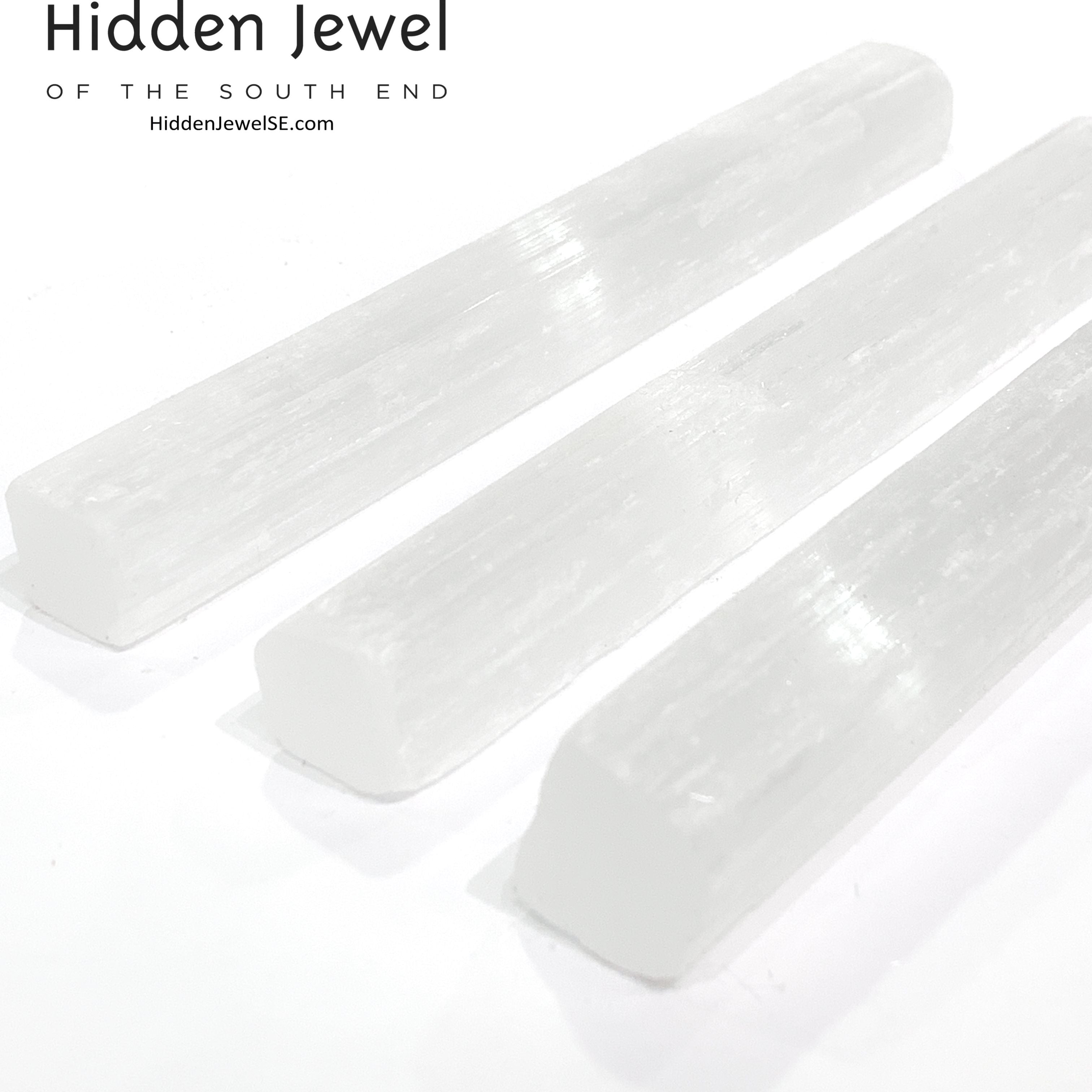 Selenite Raw Gemstone wand / log