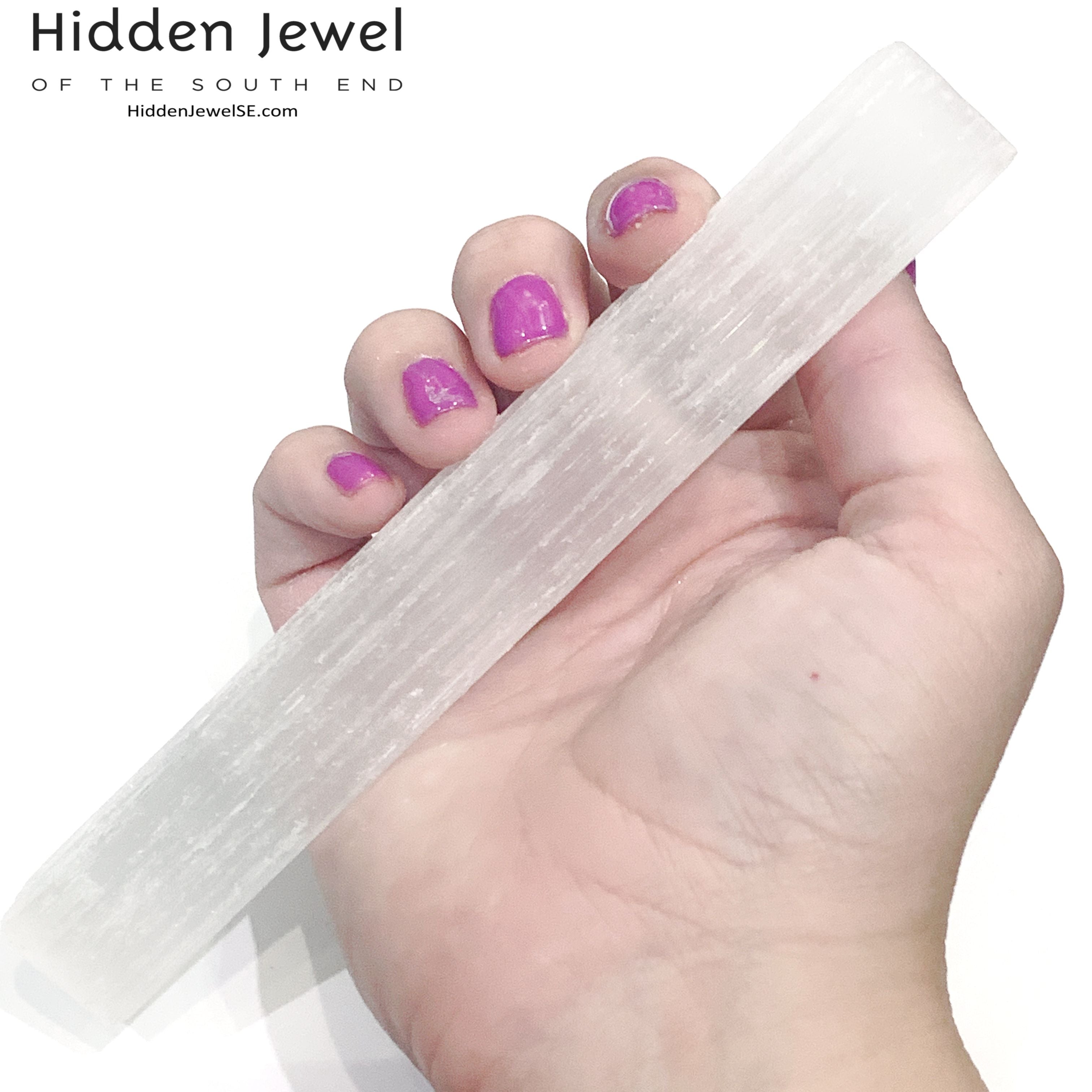 Selenite Raw Gemstone wand / log