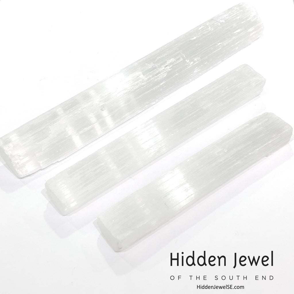 Selenite Raw Gemstone wand / log