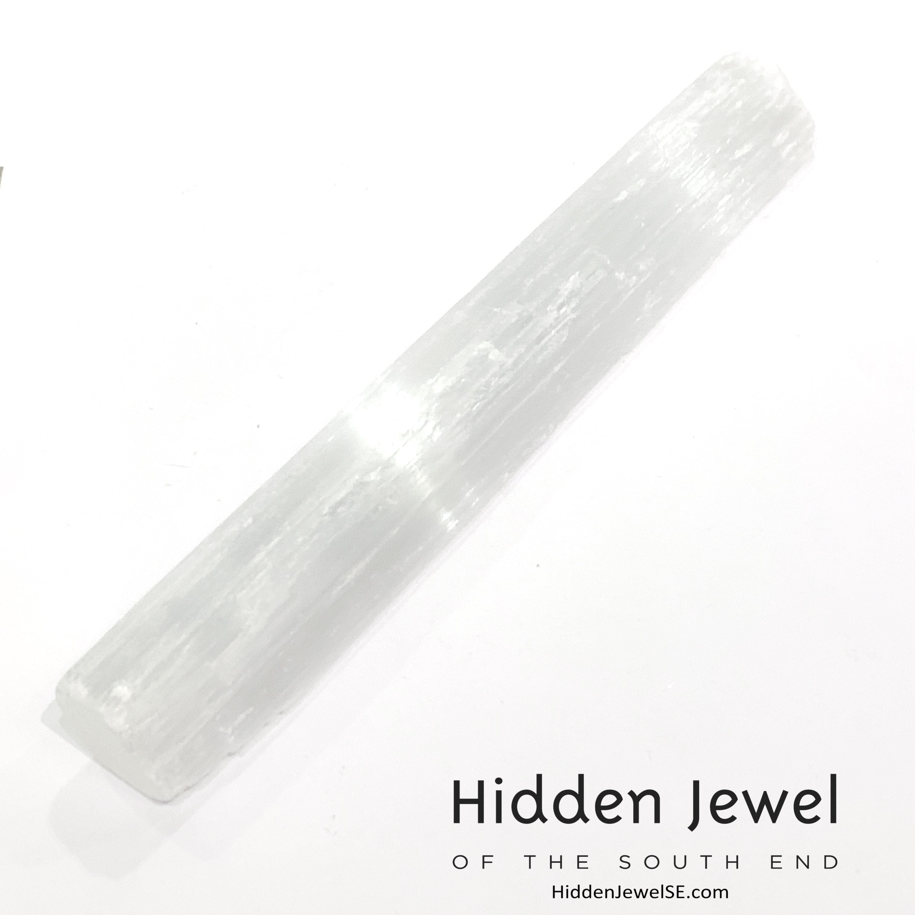Selenite Raw Gemstone wand / log