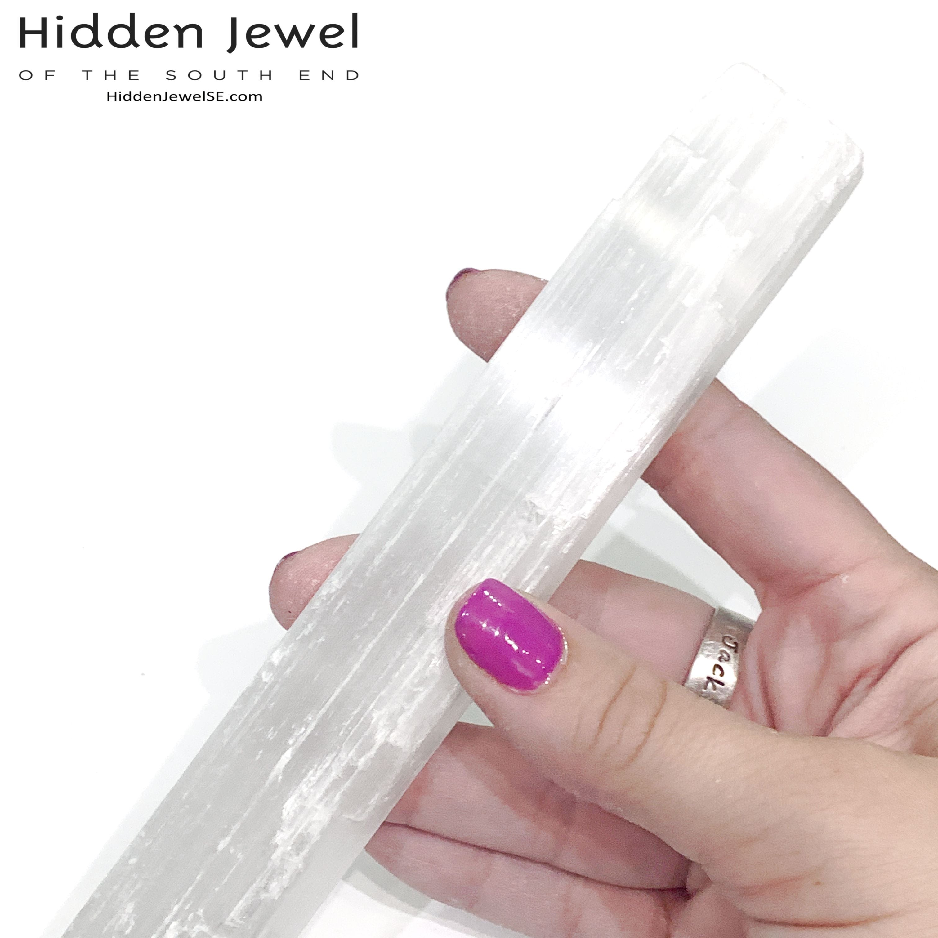 Selenite Raw Gemstone wand / log