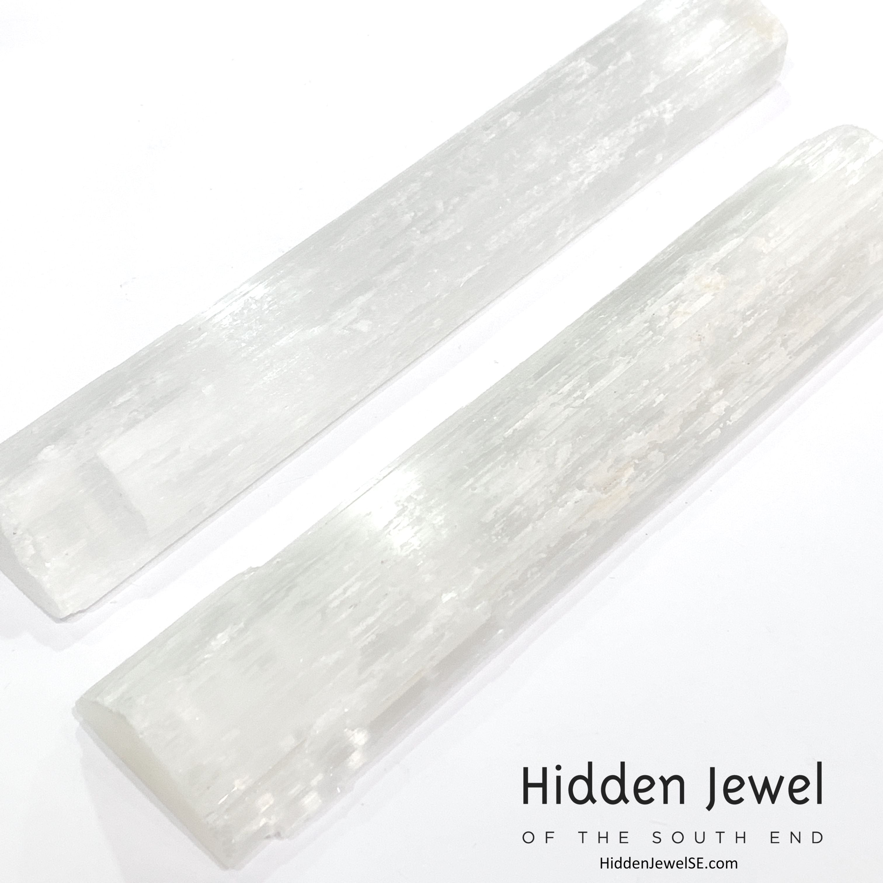 Selenite Raw Gemstone wand / log