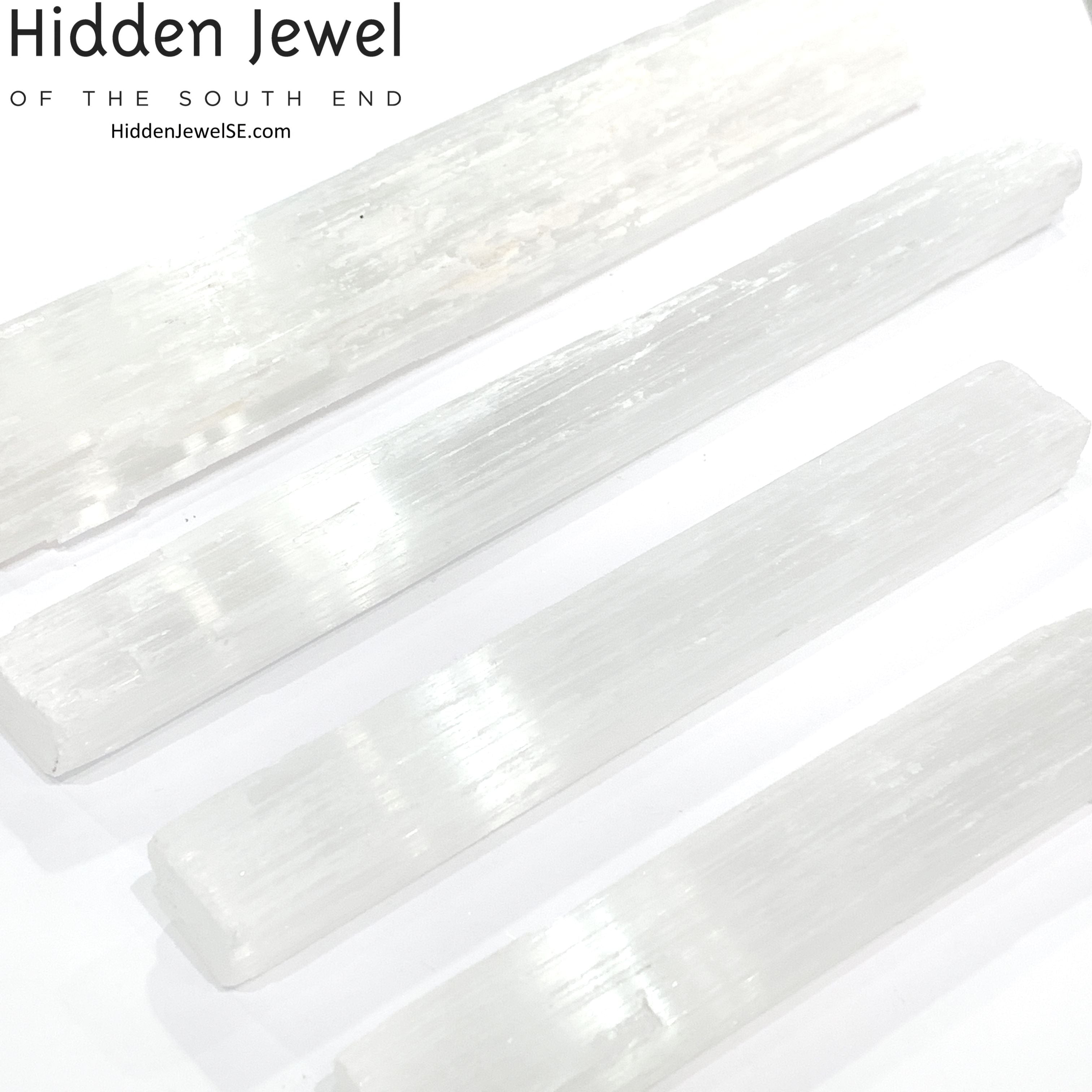 Selenite Raw Gemstone wand / log