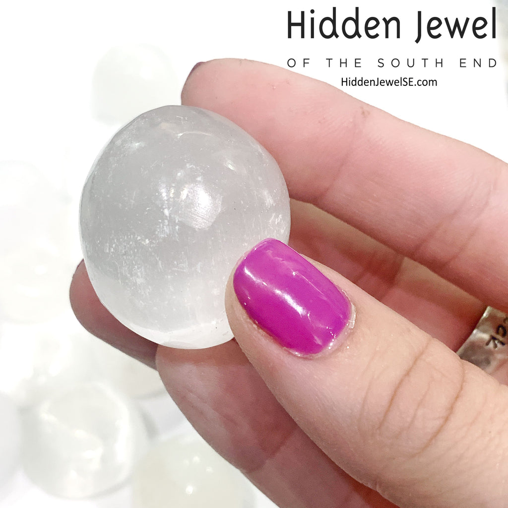 Selenite tumbled gemstone