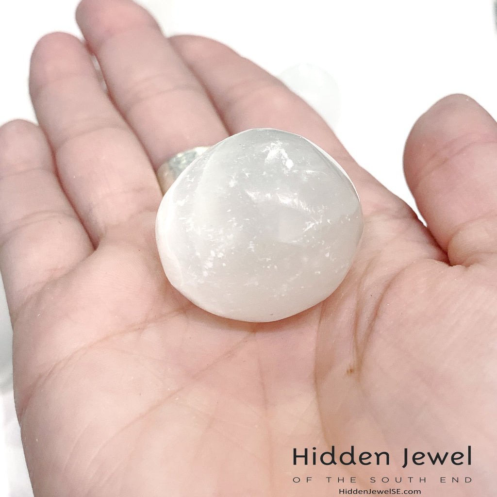 Selenite tumbled gemstone