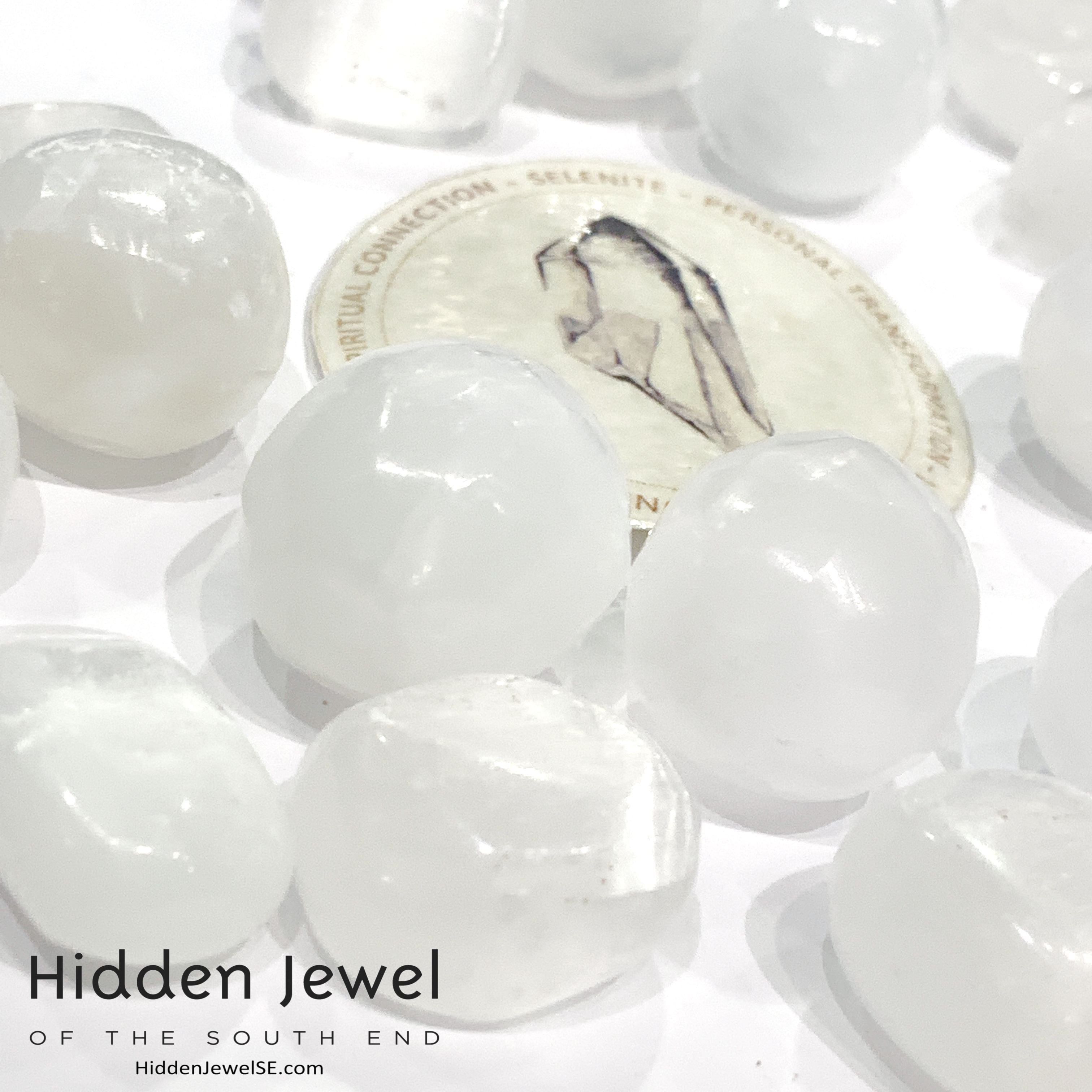 Selenite tumbled gemstone