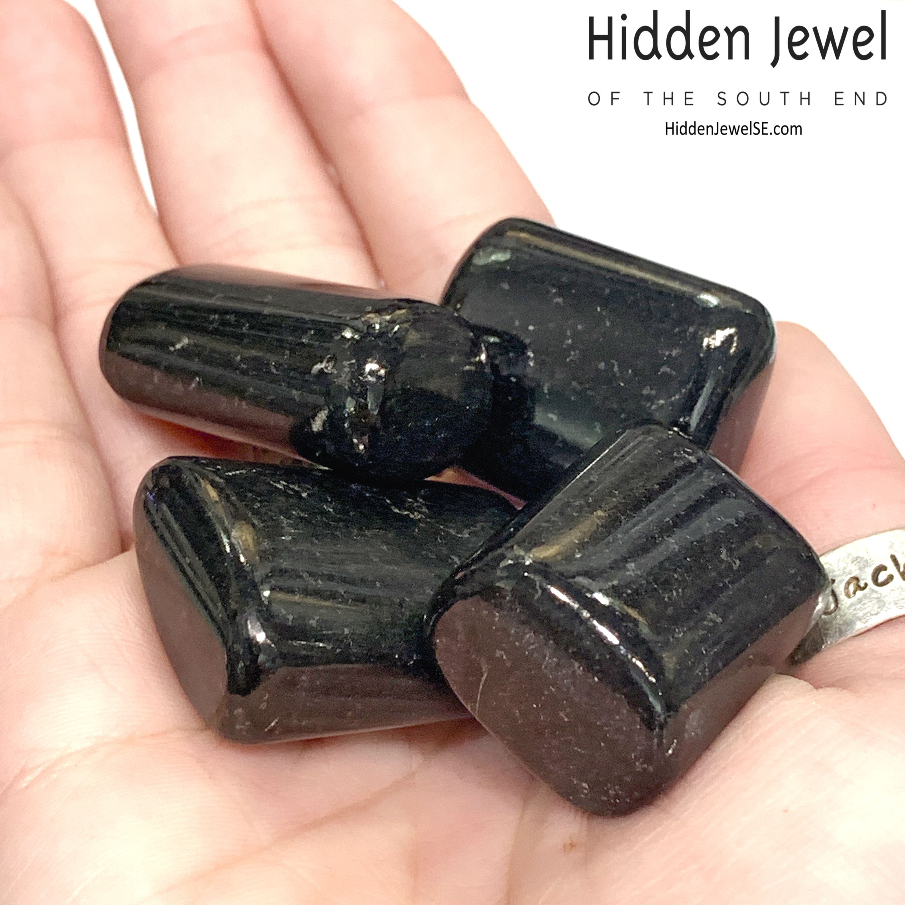 Black Tourmaline tumbled gemstone