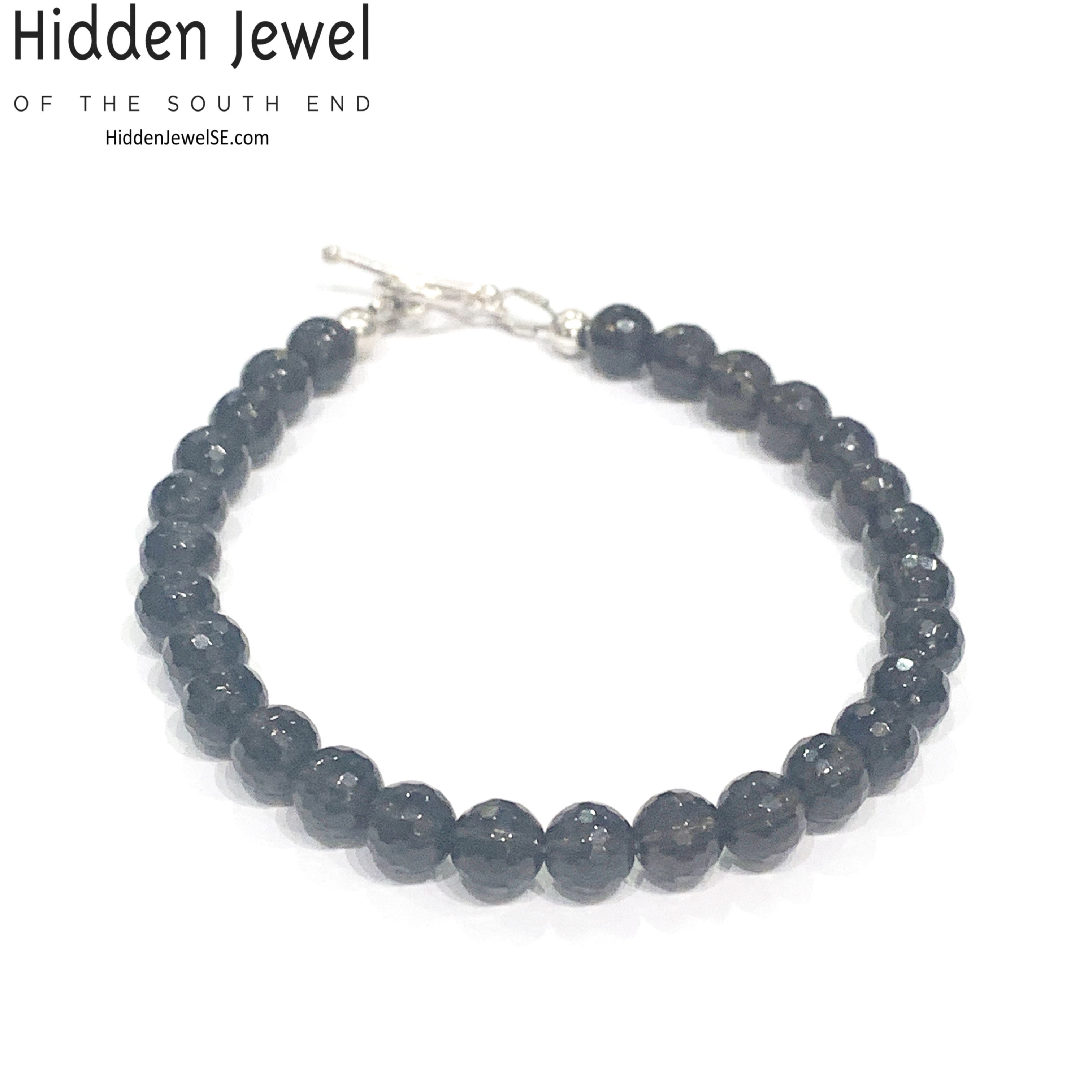 Smokey Quartz Gemstone Beaded Bracelet Collection