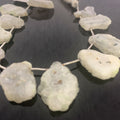 White Agate gemstone Strands