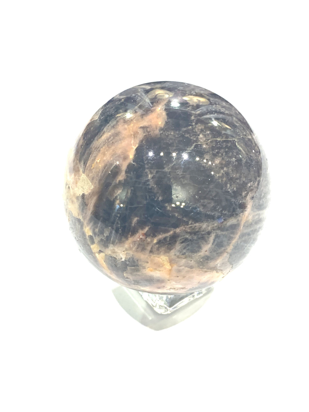 Black Moonstone Gemstone Sphere