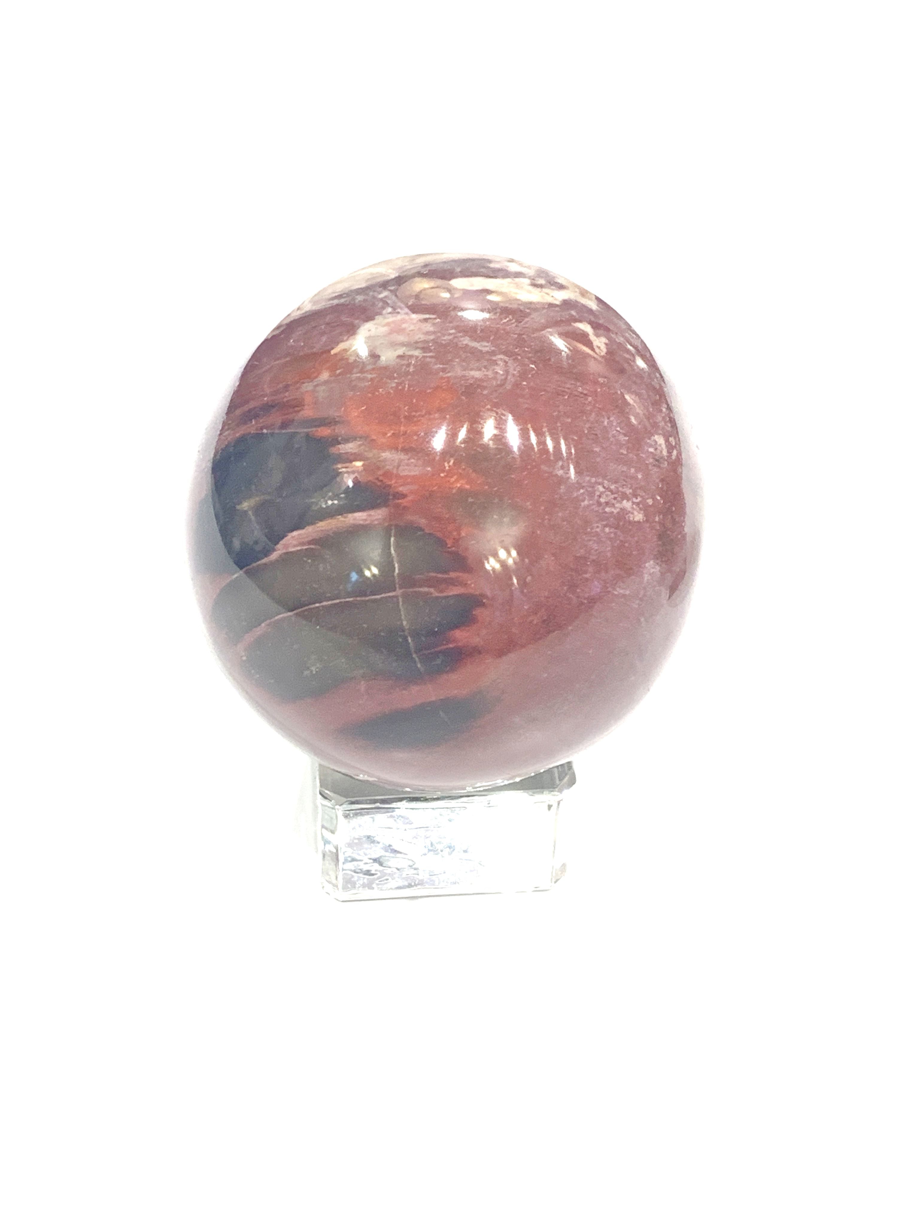 Petrified Wood Gemstone Sphere