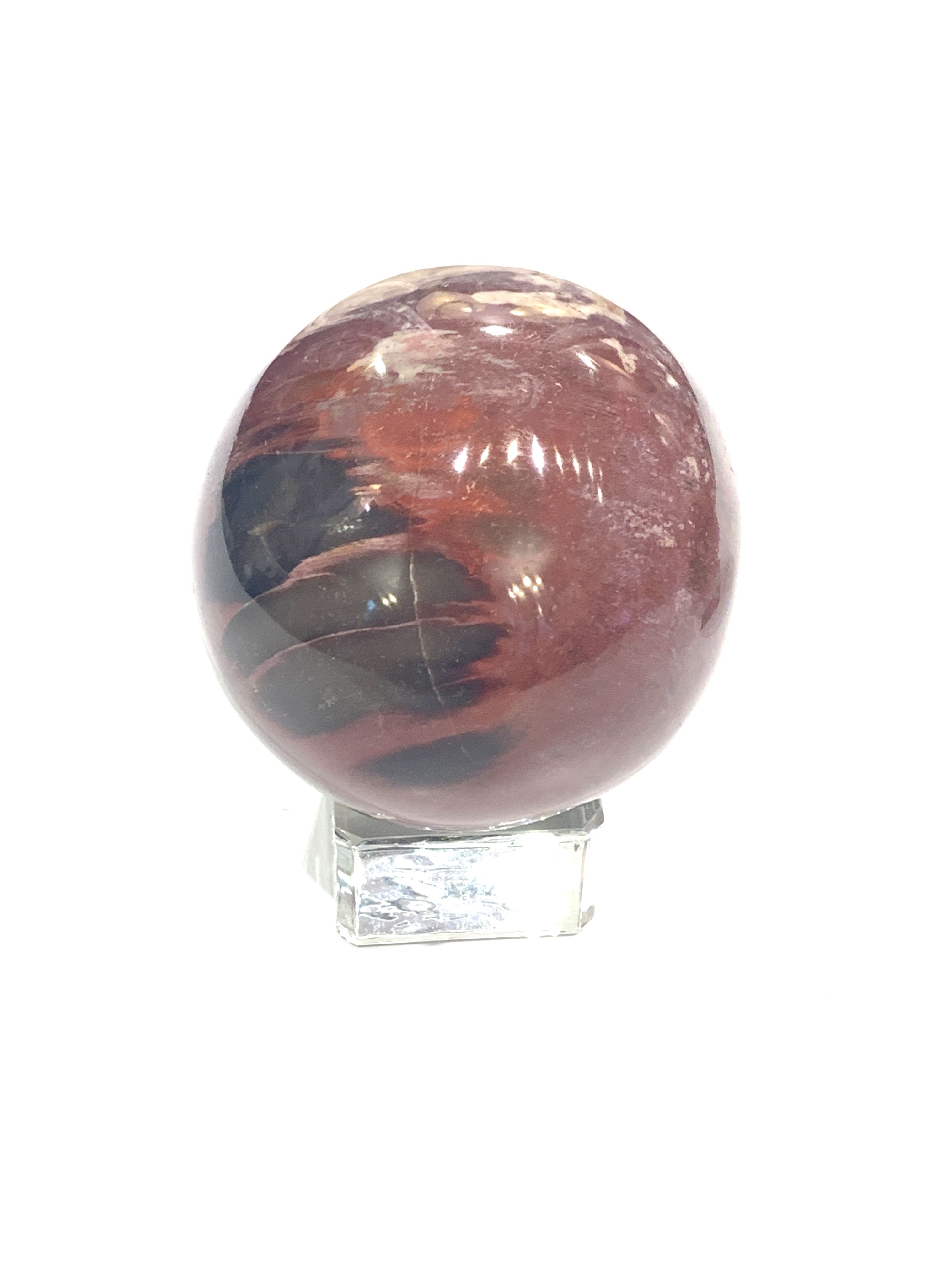 Petrified Wood Gemstone Sphere