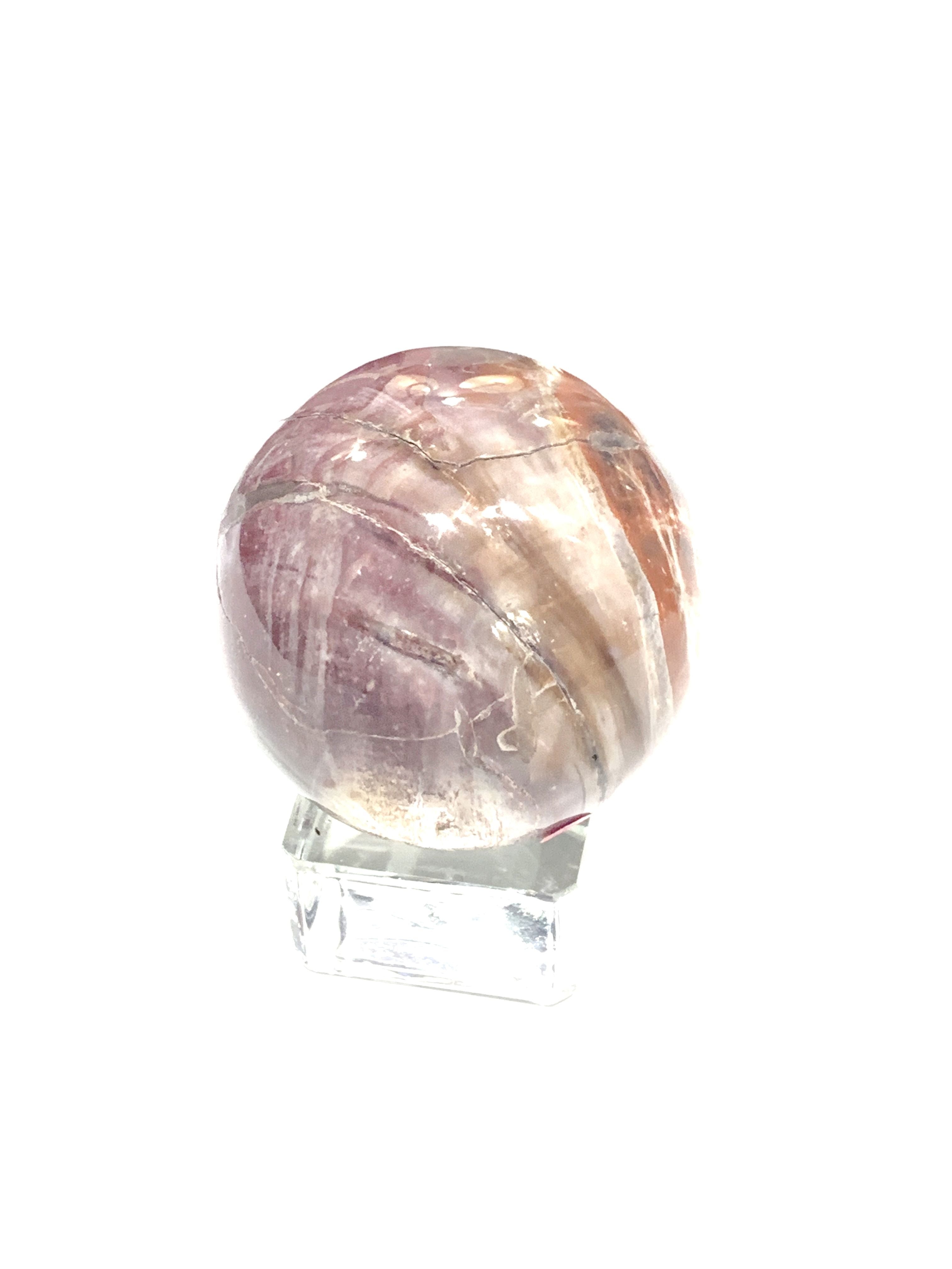 Petrified Wood Gemstone Sphere