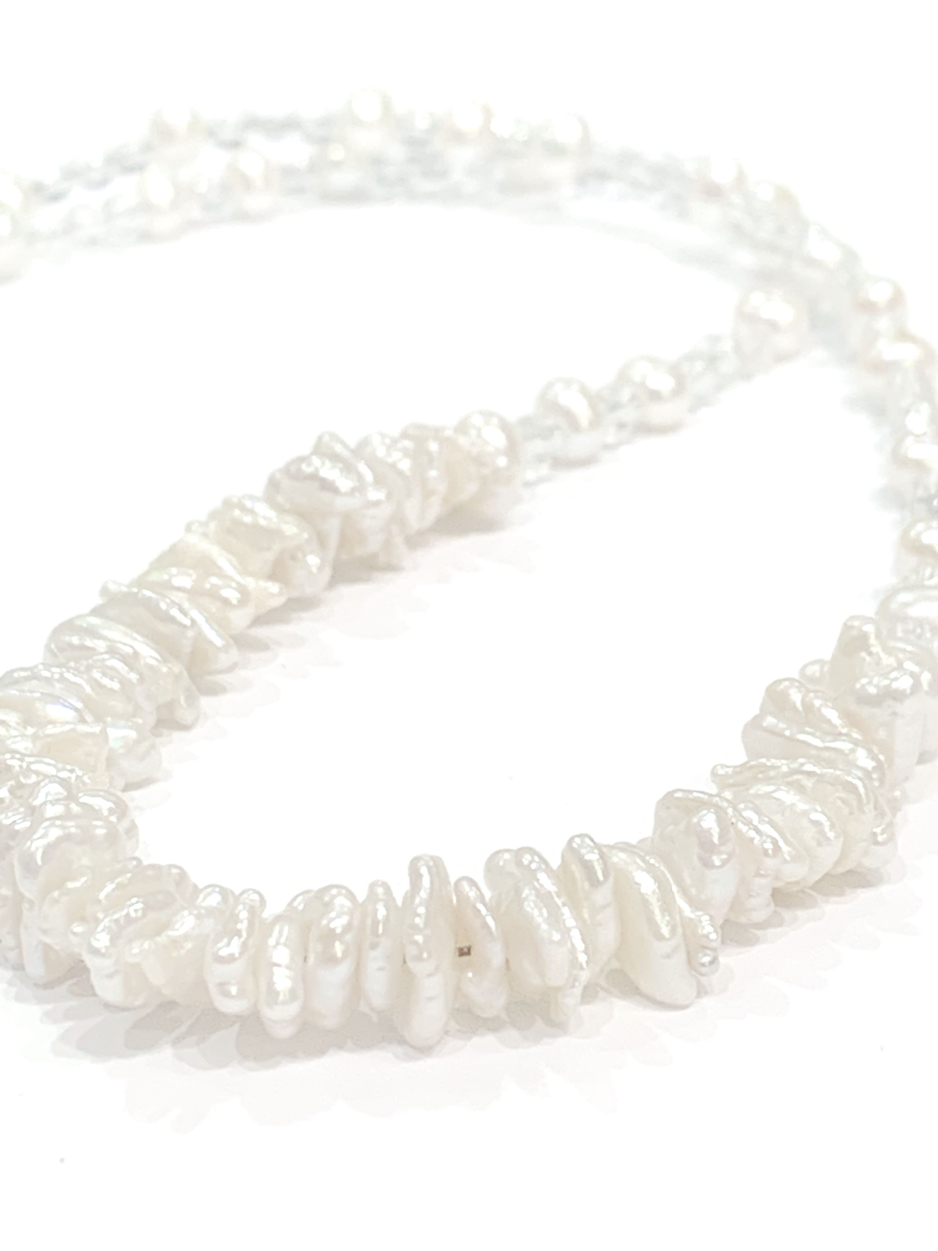 Fresh water Pearls & Rock Crystal  wedding necklace