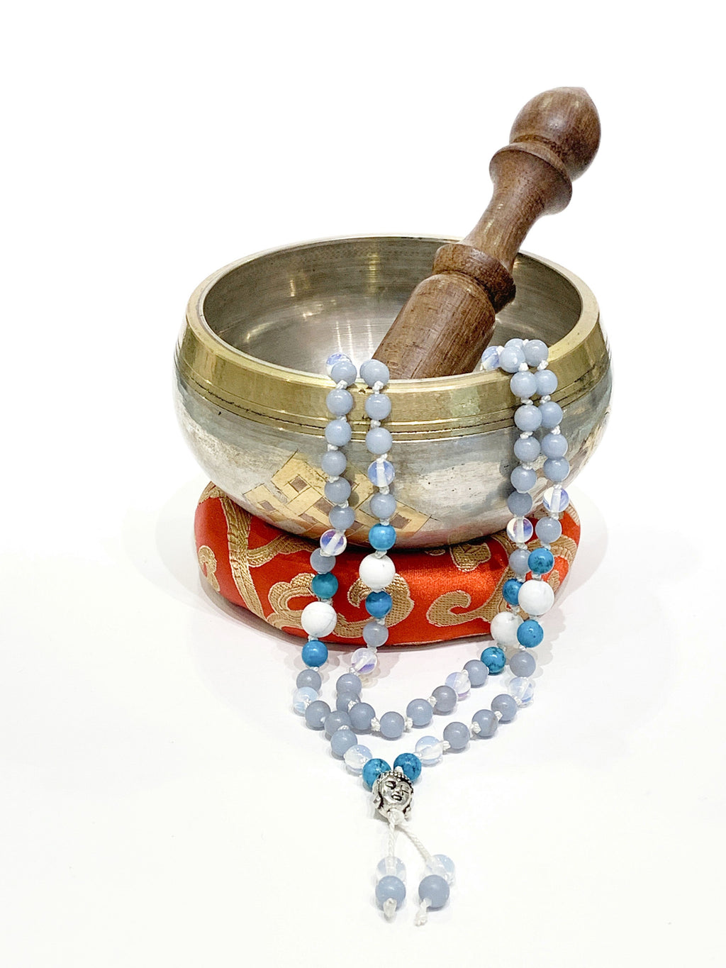 Mala Necklace, Angelite Mala, Turquoise Mala, Opalite Mala, Howlite mala