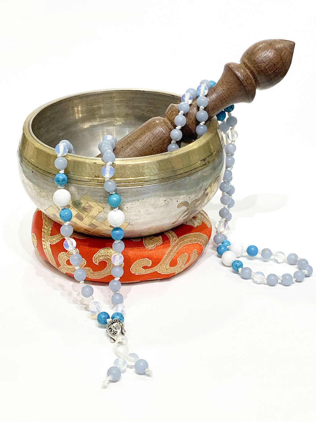 Mala Necklace, Angelite Mala, Turquoise Mala, Opalite Mala, Howlite mala