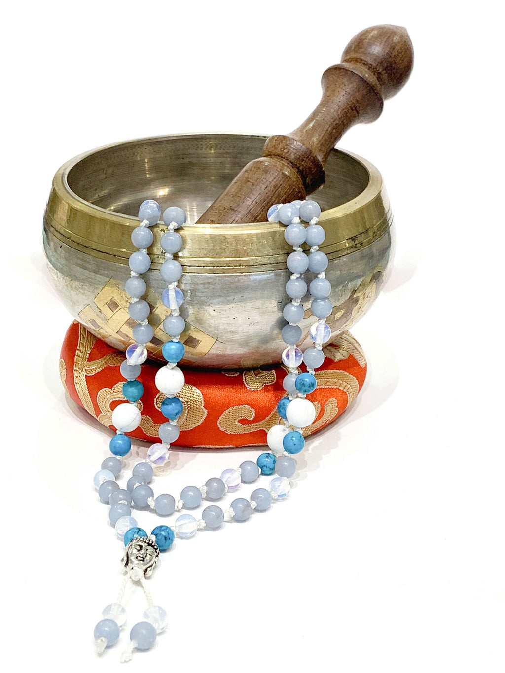 Mala Necklace, Angelite Mala, Turquoise Mala, Opalite Mala, Howlite mala