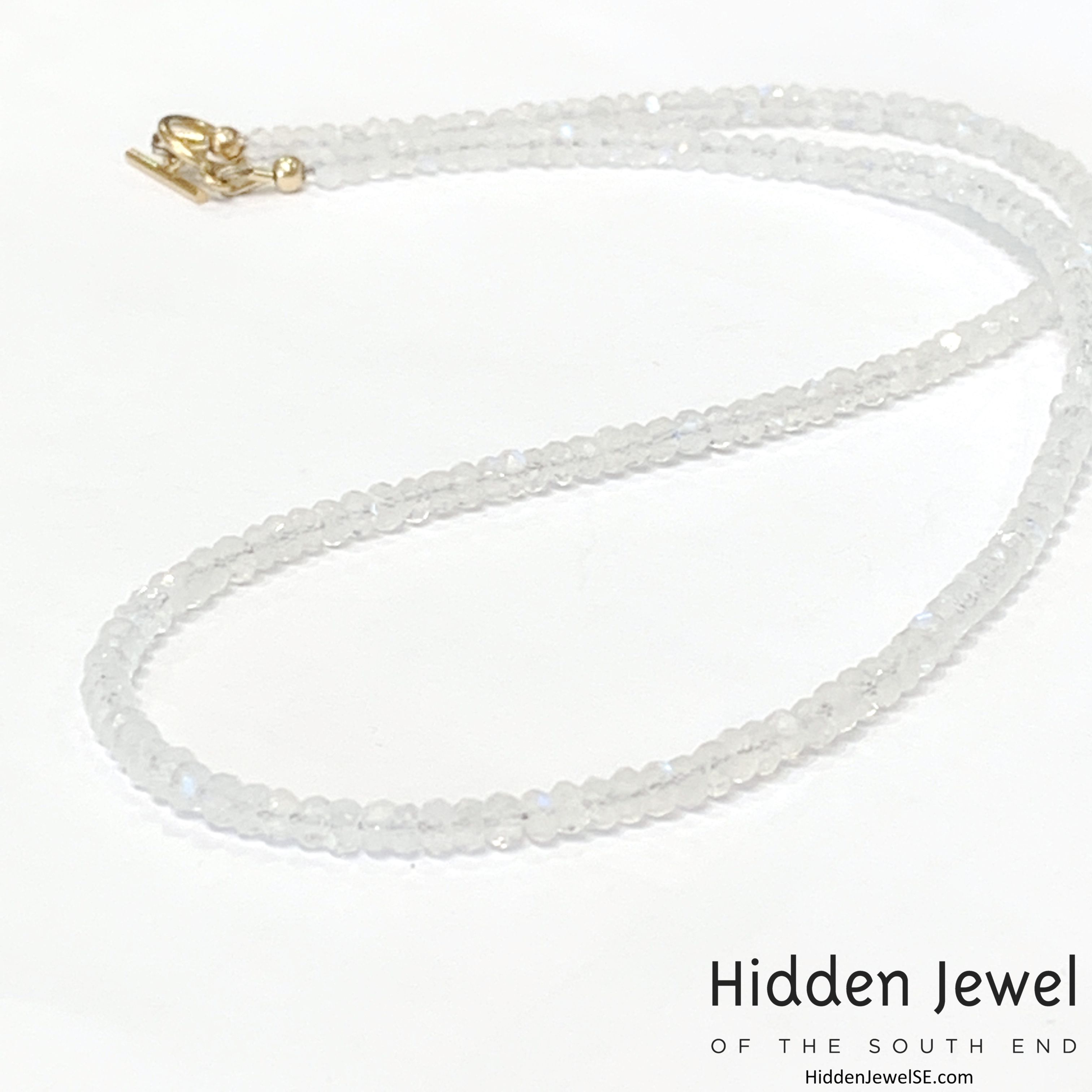 Rainbow Moonstone gemstone necklace, gemstone necklace, Dainty, beaded necklace, bridal jewelry, rainbow moonstone