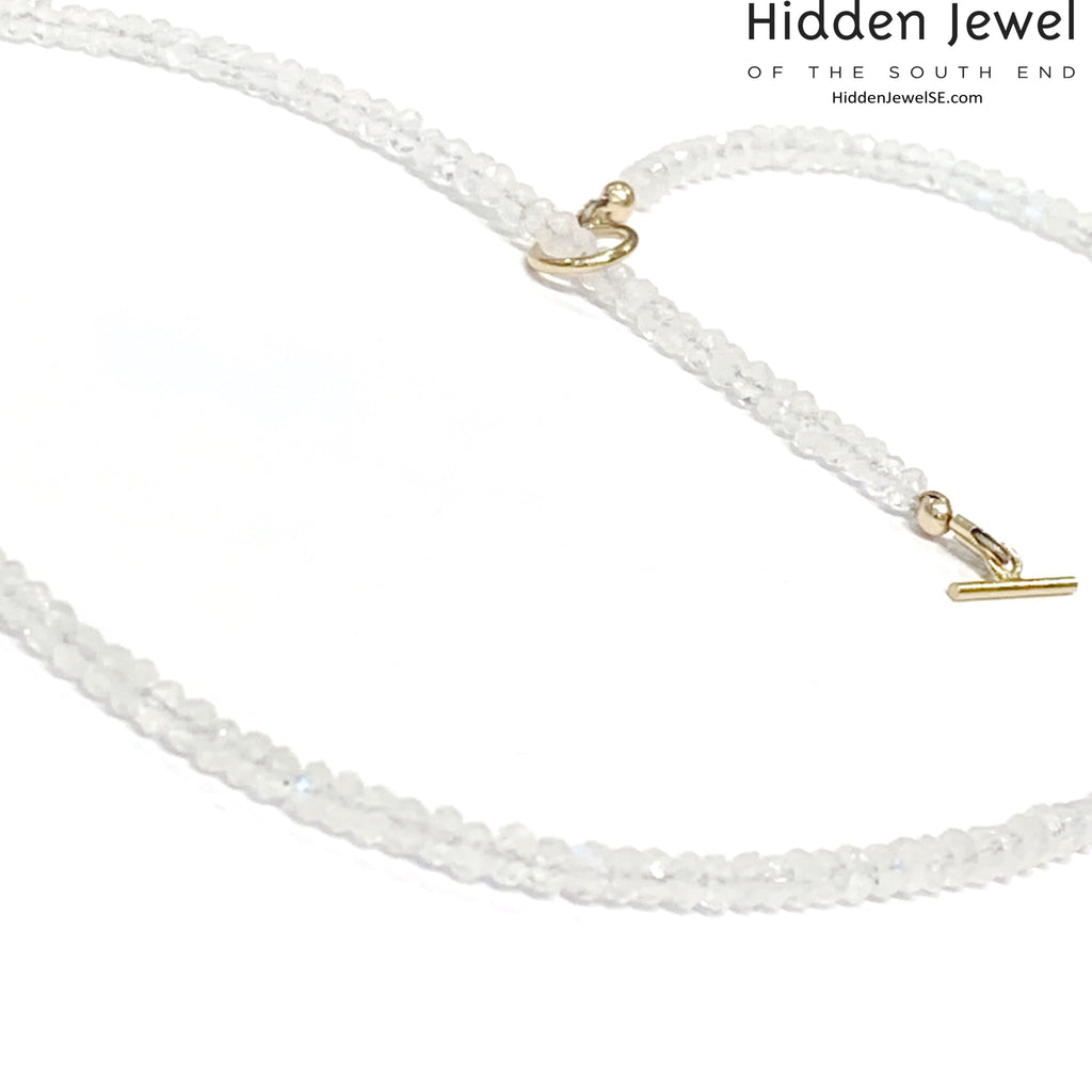 Rainbow Moonstone gemstone necklace, gemstone necklace, Dainty, beaded necklace, bridal jewelry, rainbow moonstone