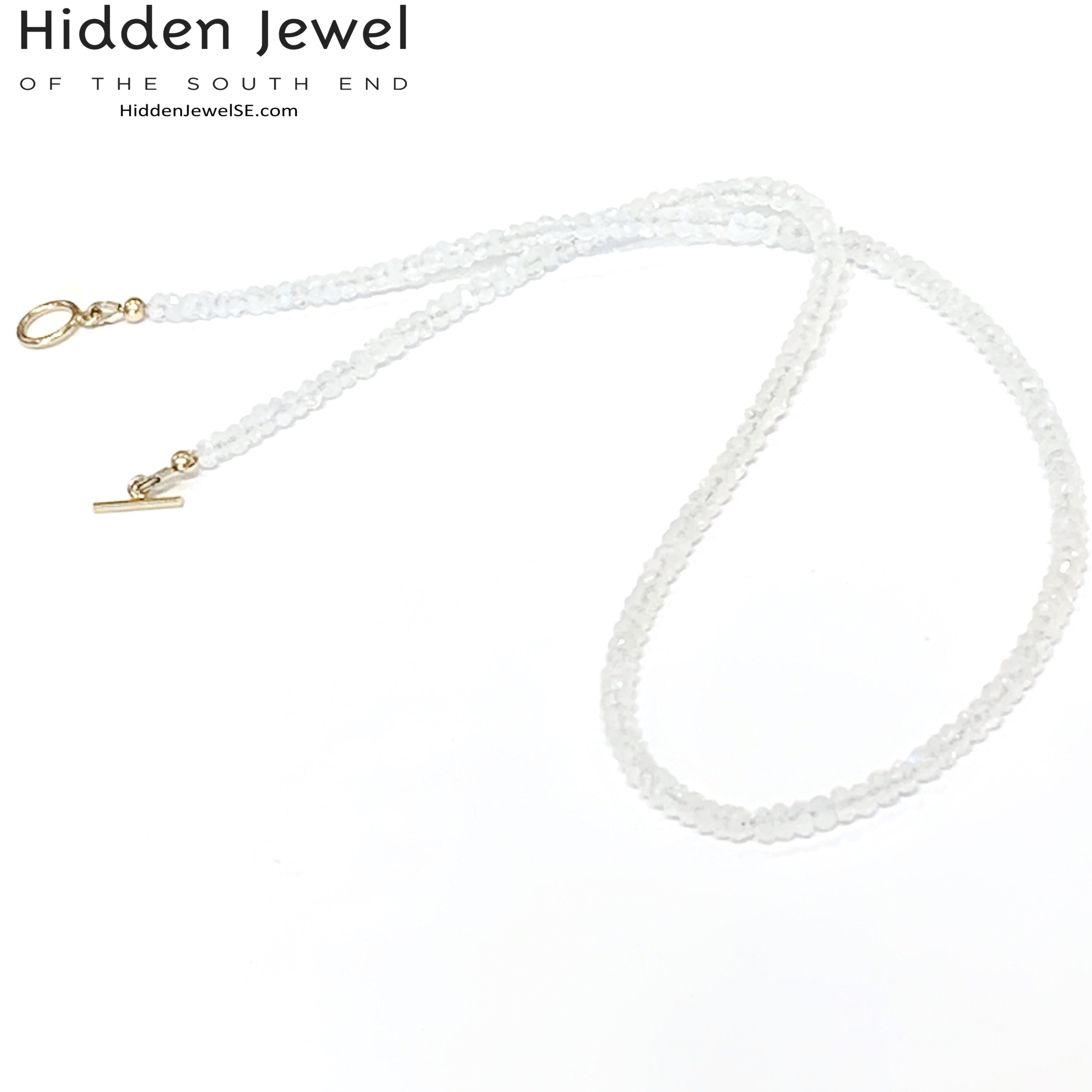 Rainbow Moonstone gemstone necklace, gemstone necklace, Dainty, beaded necklace, bridal jewelry, rainbow moonstone