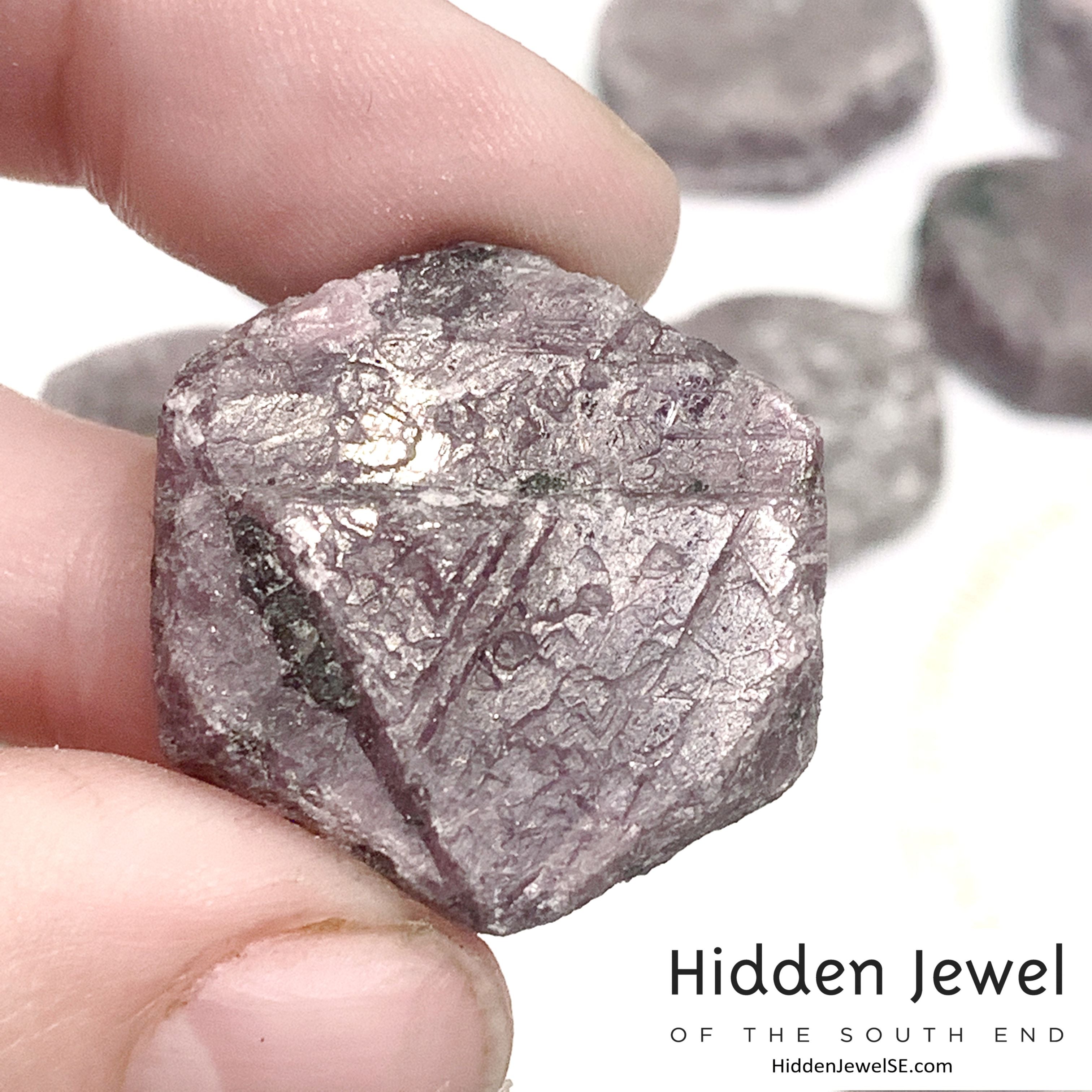 Ruby Hexagon Shapes Raw