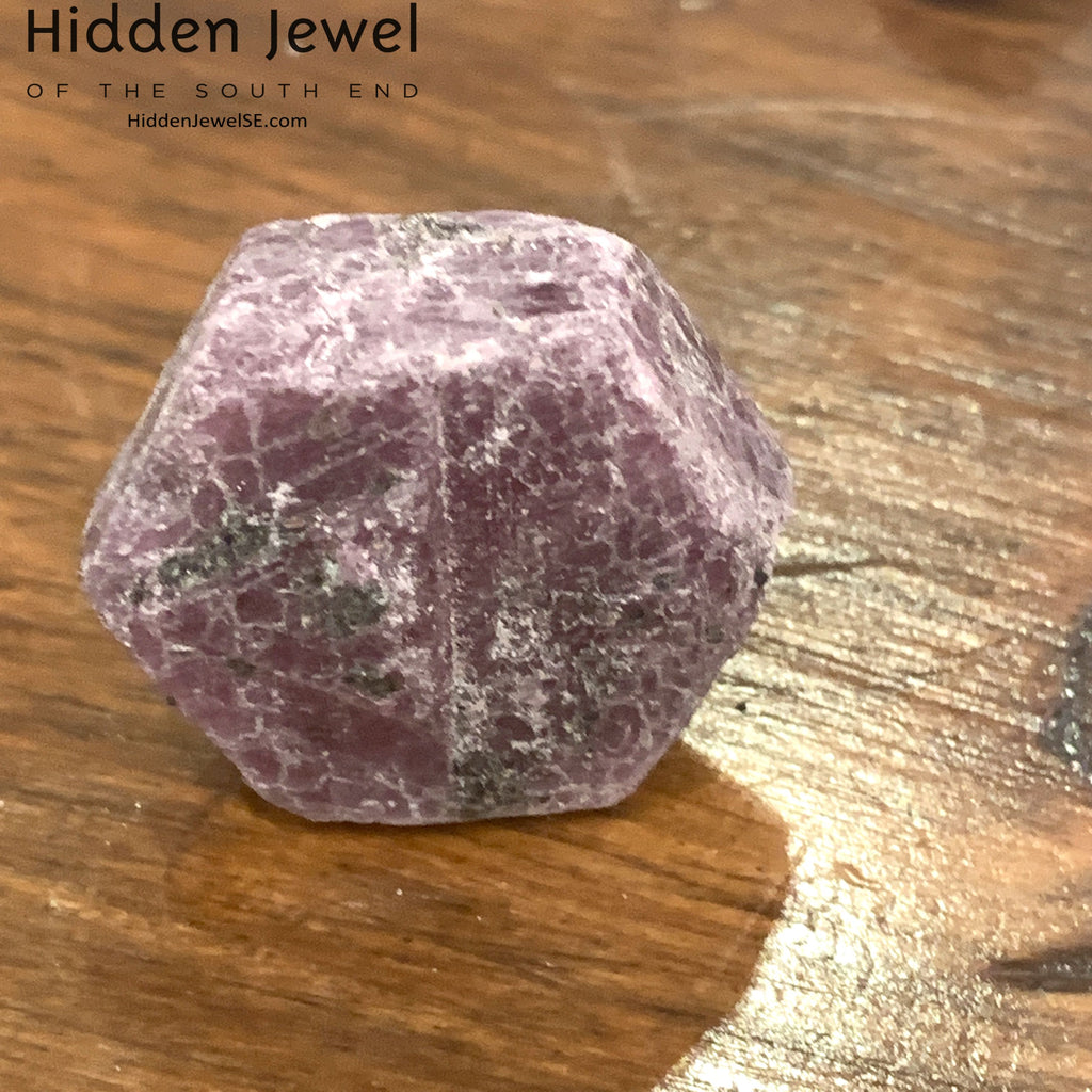Ruby Hexagon Shapes Raw